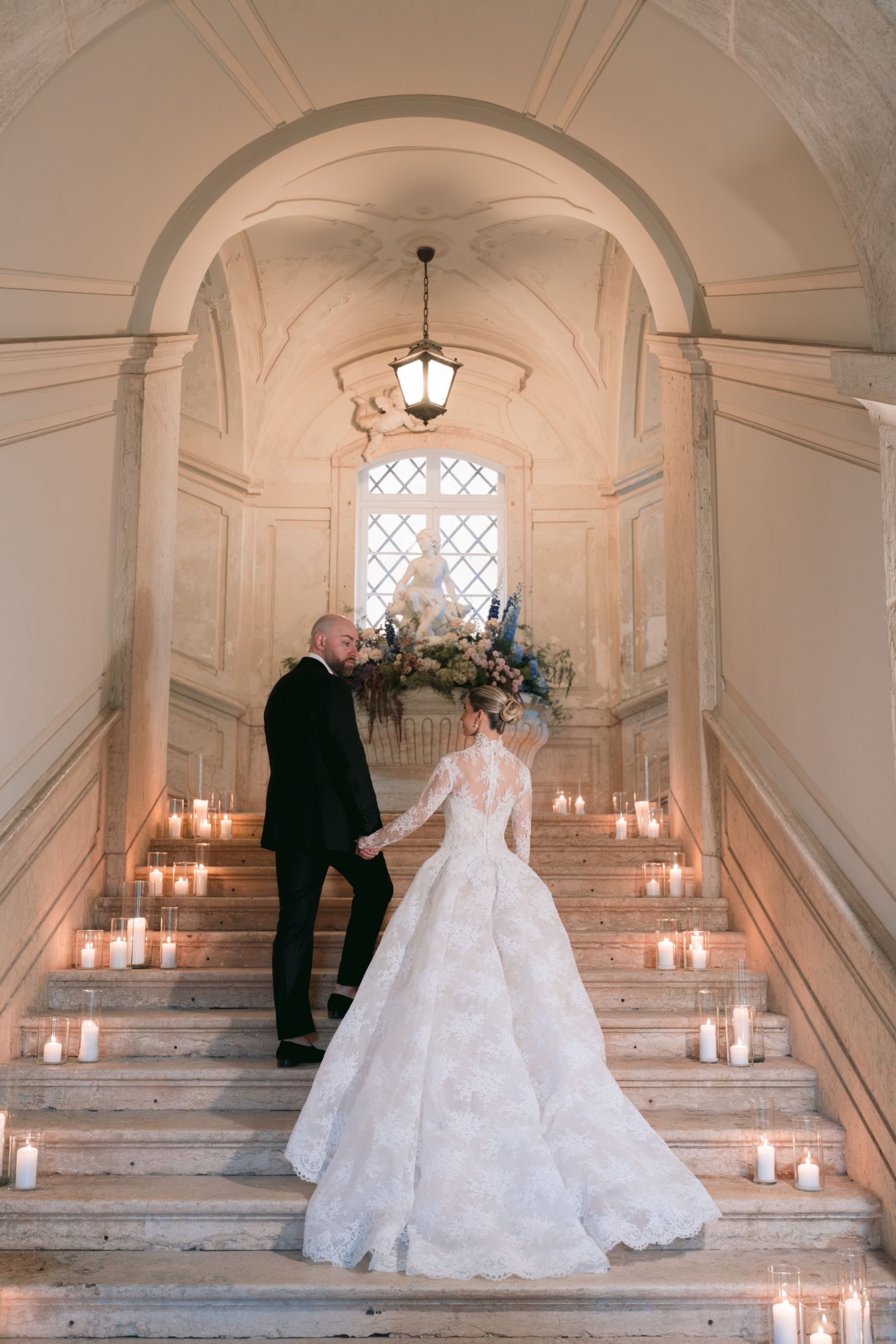 Timeless, Artistic, and Intentionally Dramatic: Andrea &amp; Jake's Wedding at Palácio Correio-Mor photo