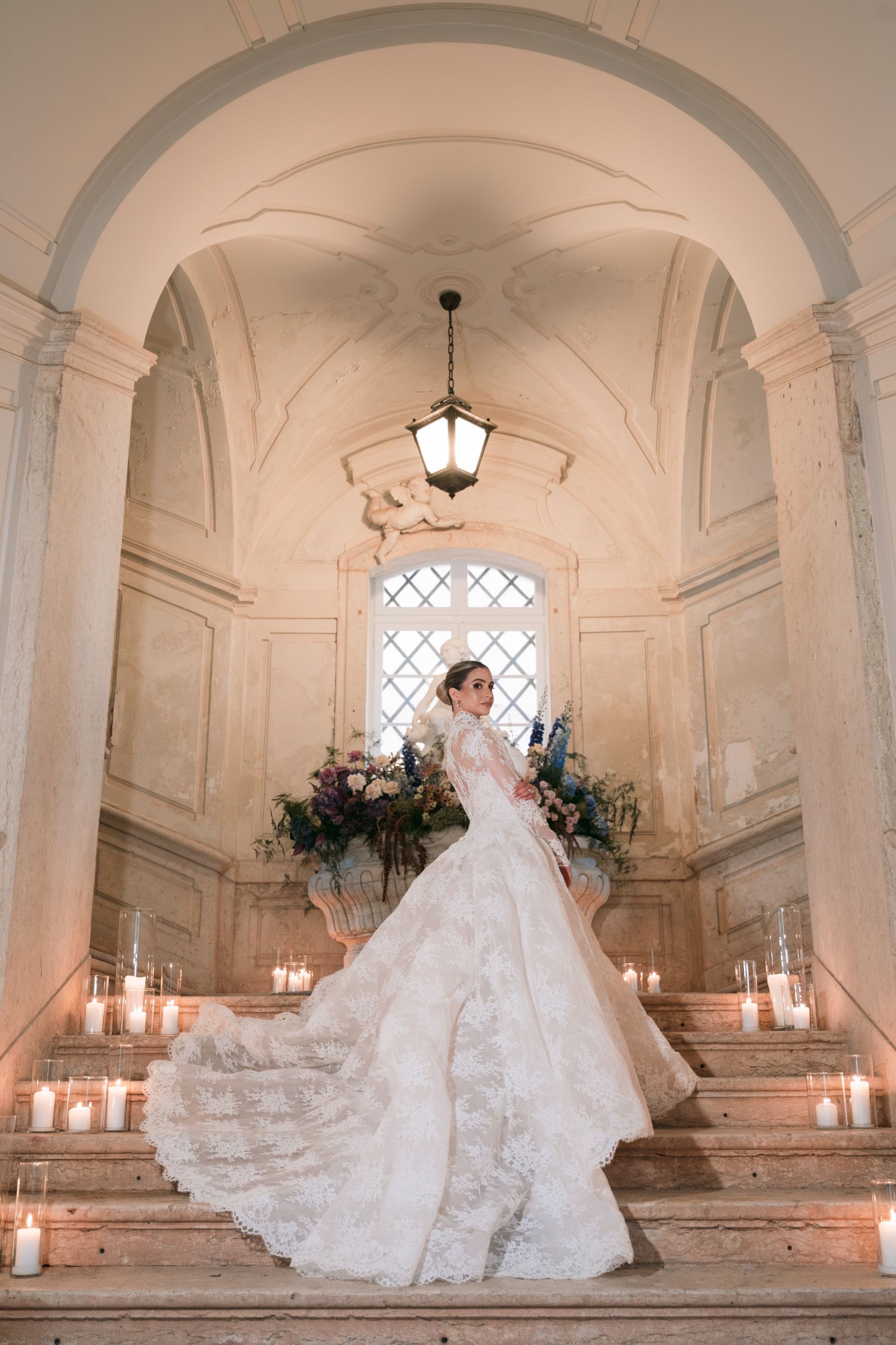 Timeless, Artistic, and Intentionally Dramatic: Andrea &amp; Jake's Wedding at Palácio Correio-Mor photo