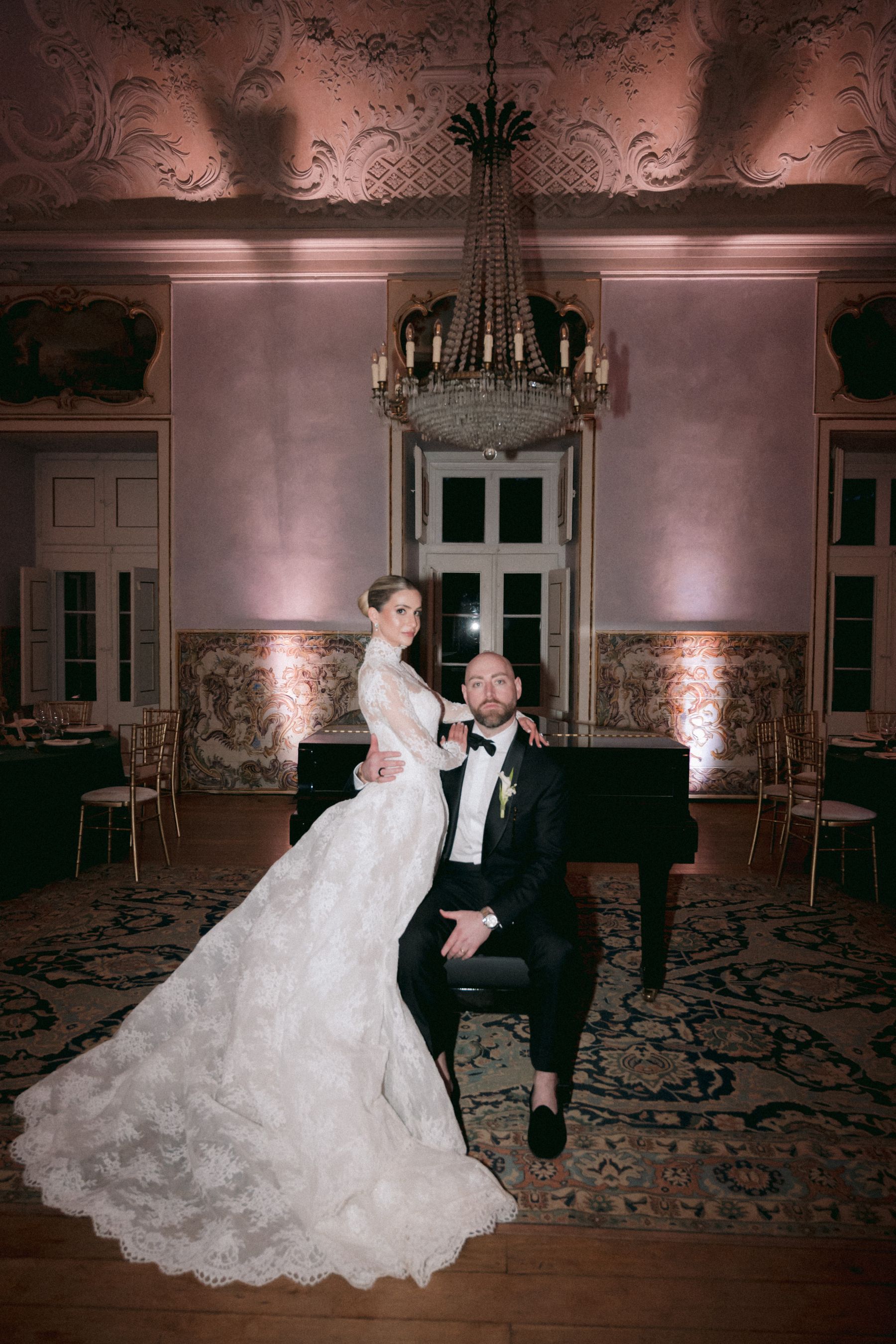 Timeless, Artistic, and Intentionally Dramatic: Andrea &amp; Jake's Wedding at Palácio Correio-Mor photo