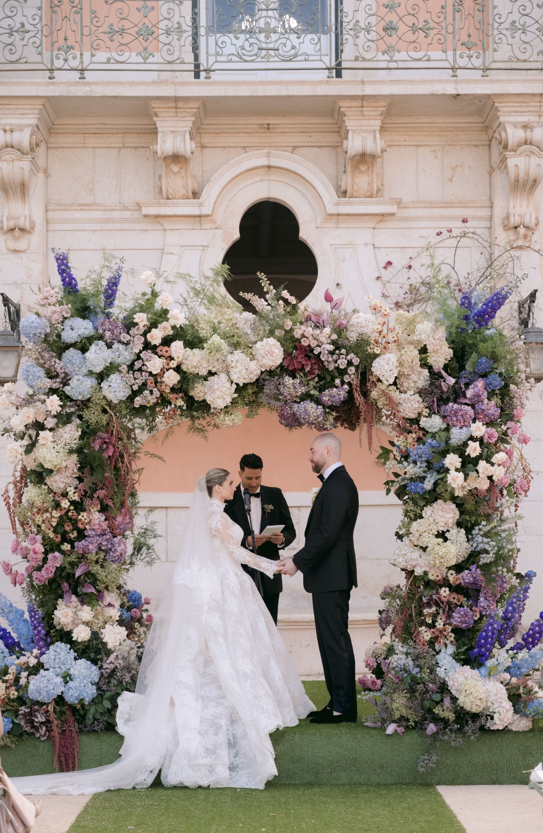 Timeless, Artistic, and Intentionally Dramatic: Andrea &amp; Jake's Wedding at Palácio Correio-Mor photo