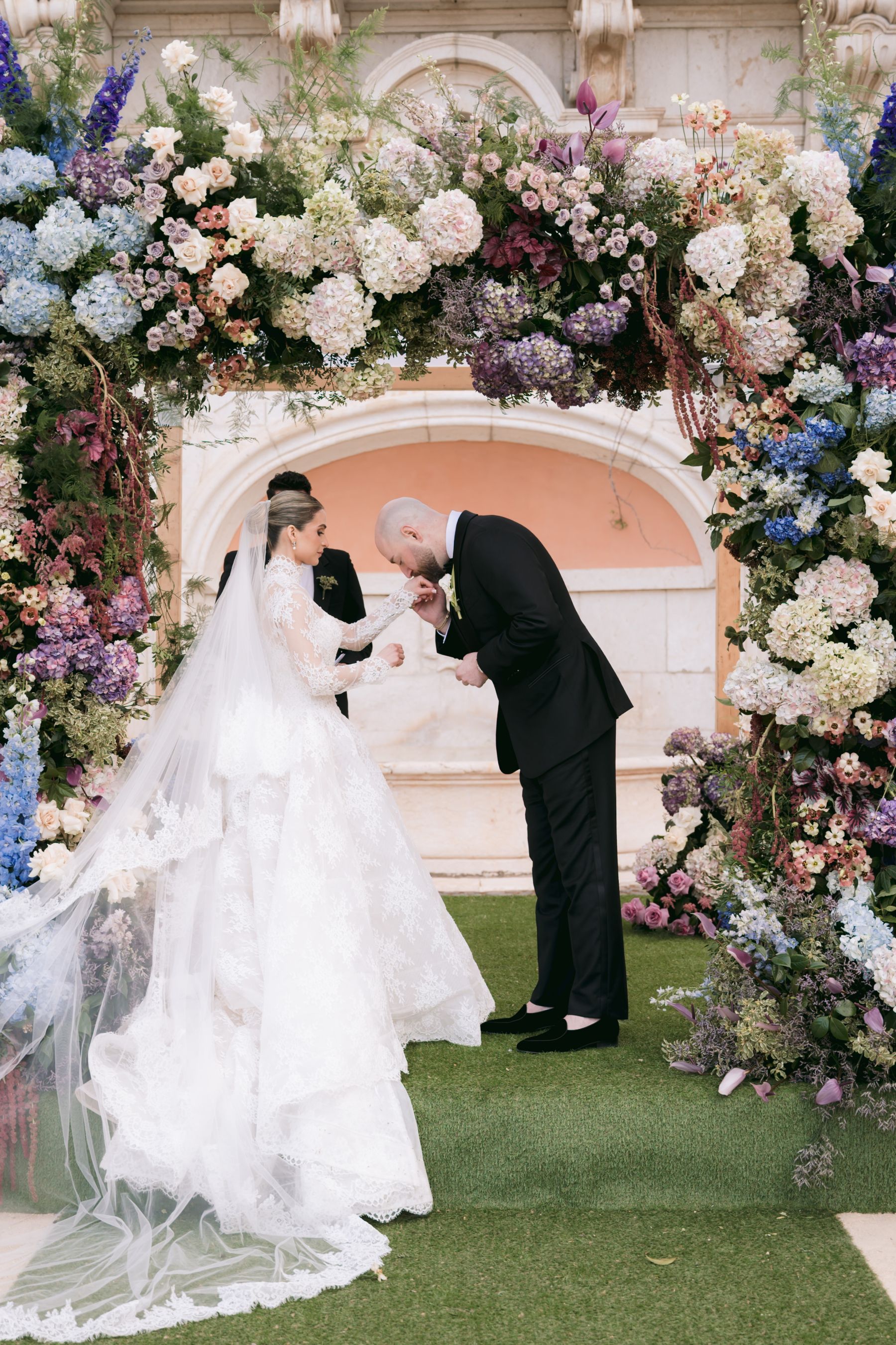 Timeless, Artistic, and Intentionally Dramatic: Andrea &amp; Jake's Wedding at Palácio Correio-Mor photo