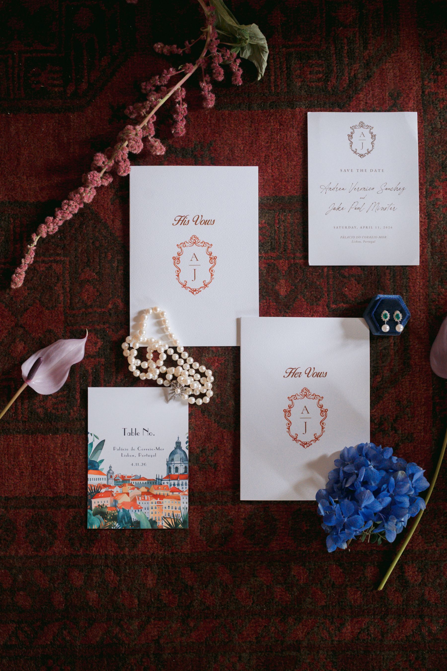 Timeless, Artistic, and Intentionally Dramatic: Andrea &amp; Jake's Wedding at Palácio Correio-Mor photo