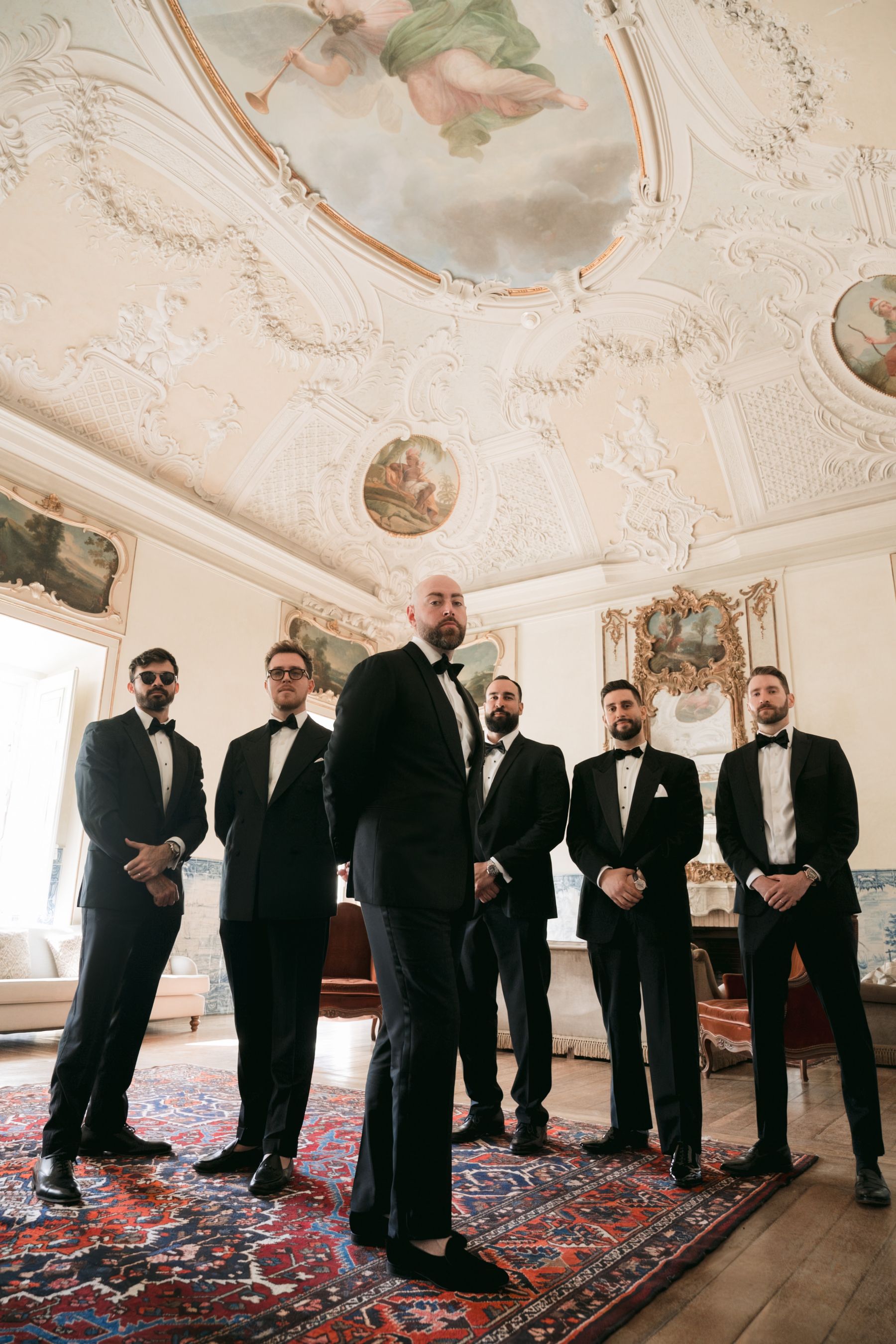 Timeless, Artistic, and Intentionally Dramatic: Andrea &amp; Jake's Wedding at Palácio Correio-Mor photo