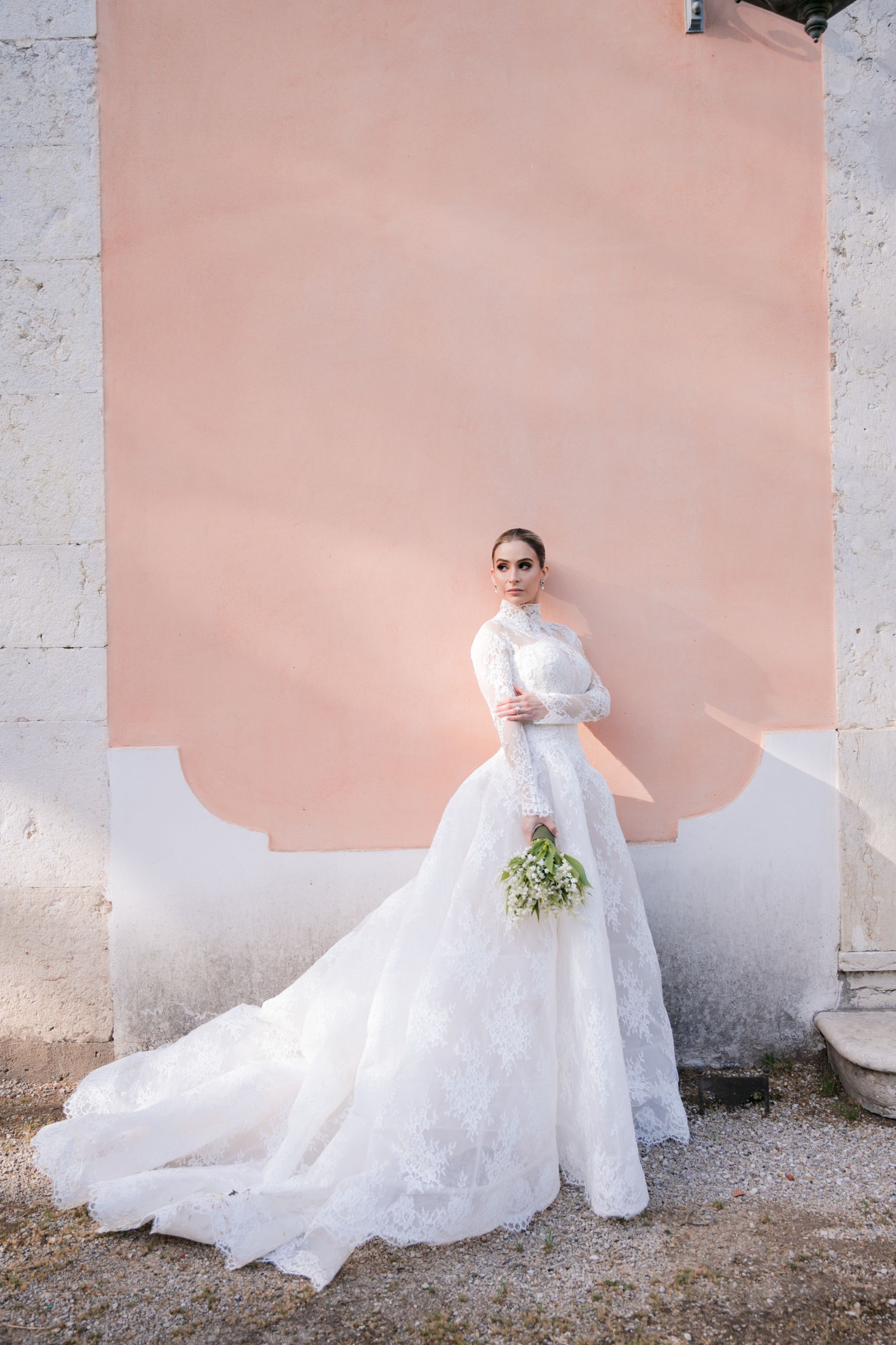 Timeless, Artistic, and Intentionally Dramatic: Andrea &amp; Jake's Wedding at Palácio Correio-Mor photo