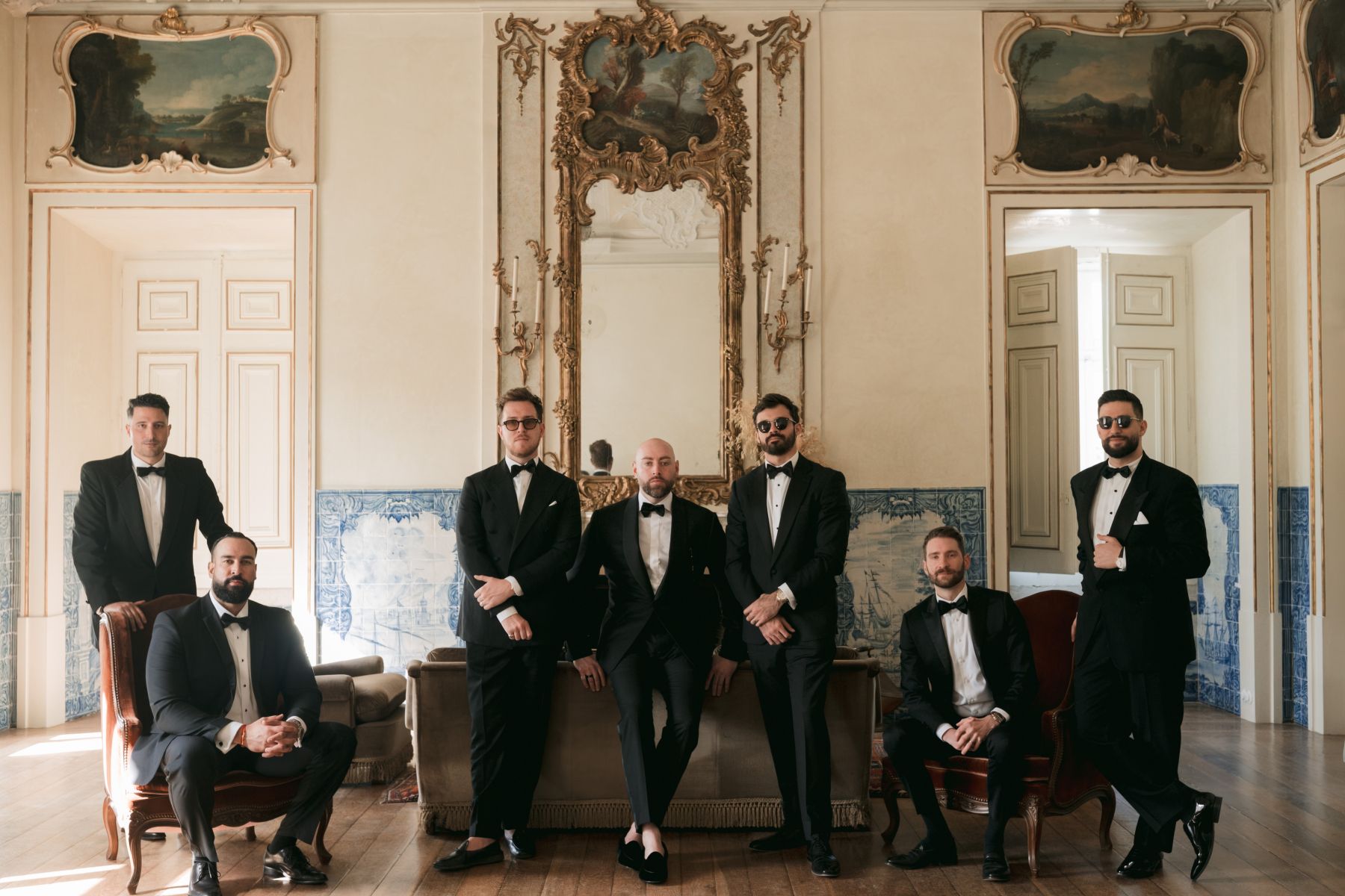 Timeless, Artistic, and Intentionally Dramatic: Andrea &amp; Jake's Wedding at Palácio Correio-Mor photo