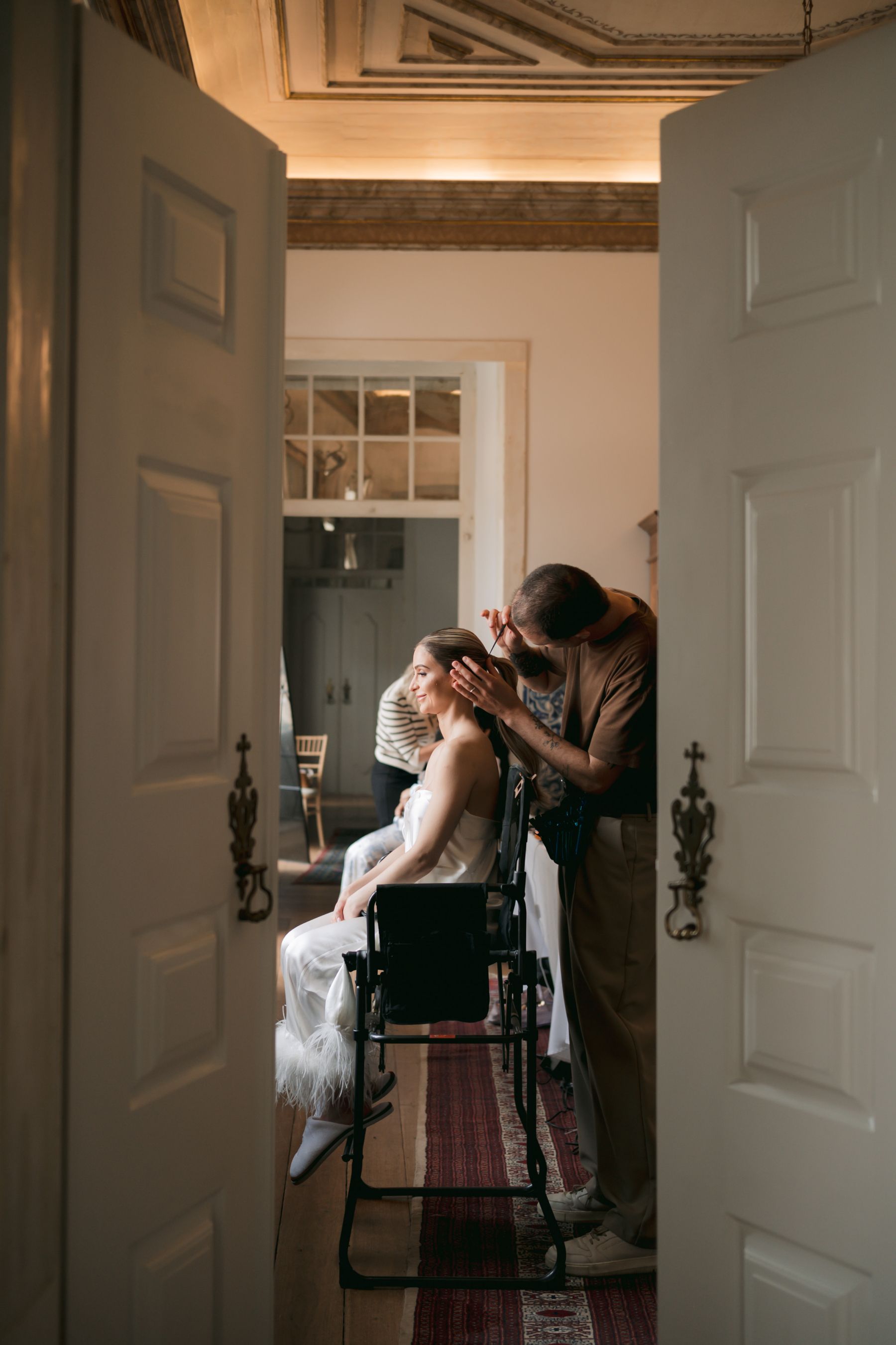 Timeless, Artistic, and Intentionally Dramatic: Andrea &amp; Jake's Wedding at Palácio Correio-Mor photo