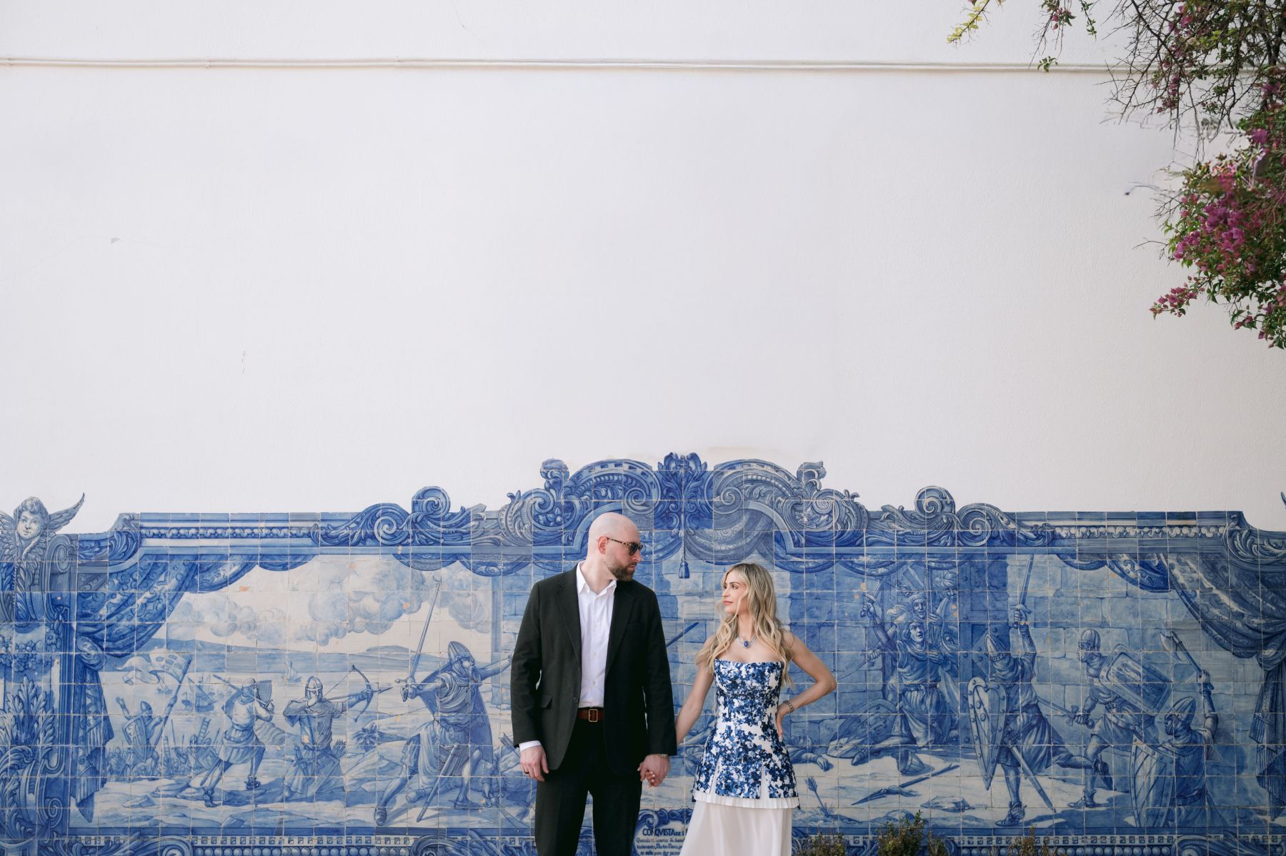 Timeless, Artistic, and Intentionally Dramatic: Andrea &amp; Jake's Wedding at Palácio Correio-Mor photo