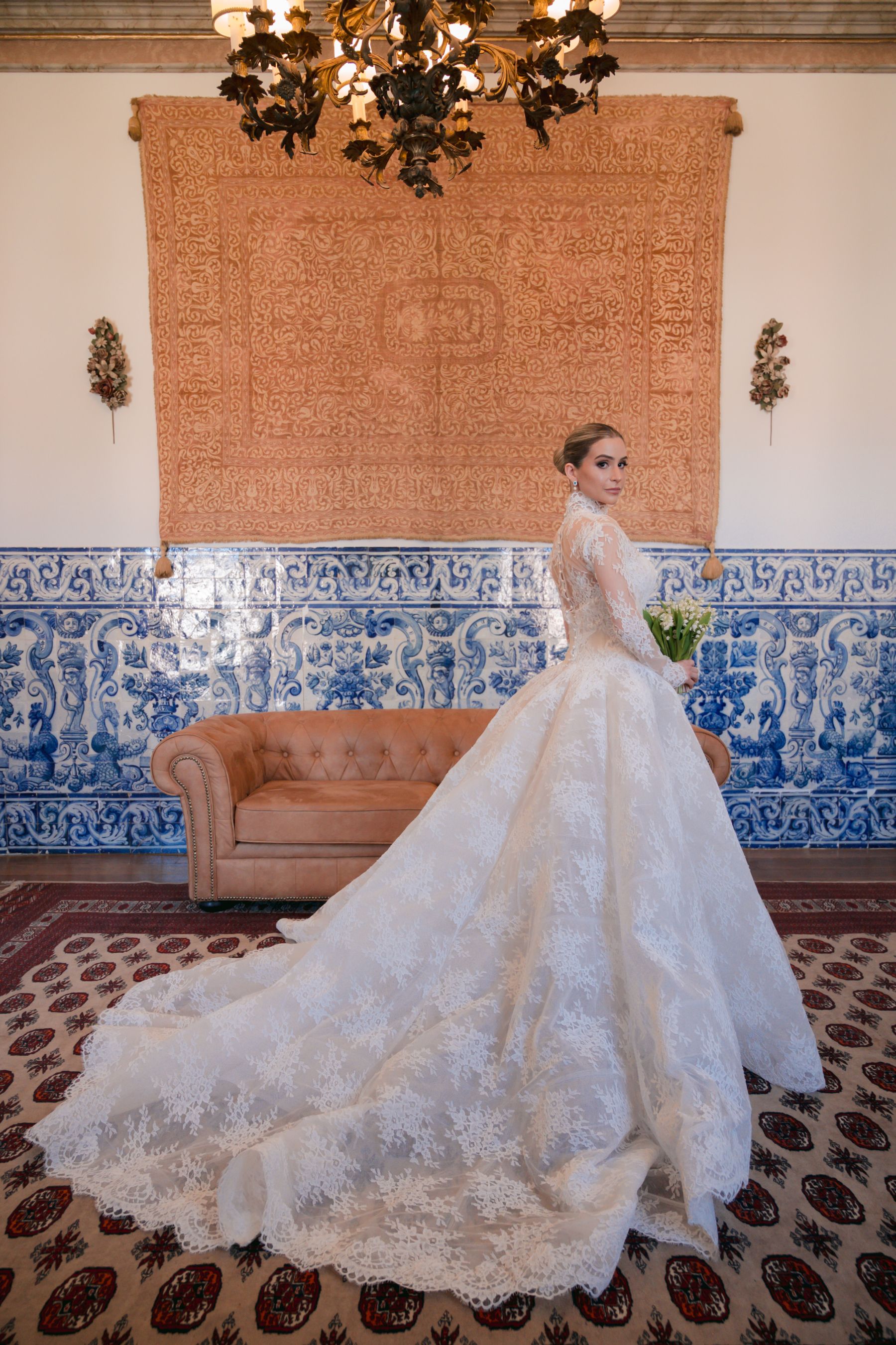 Timeless, Artistic, and Intentionally Dramatic: Andrea &amp; Jake's Wedding at Palácio Correio-Mor photo