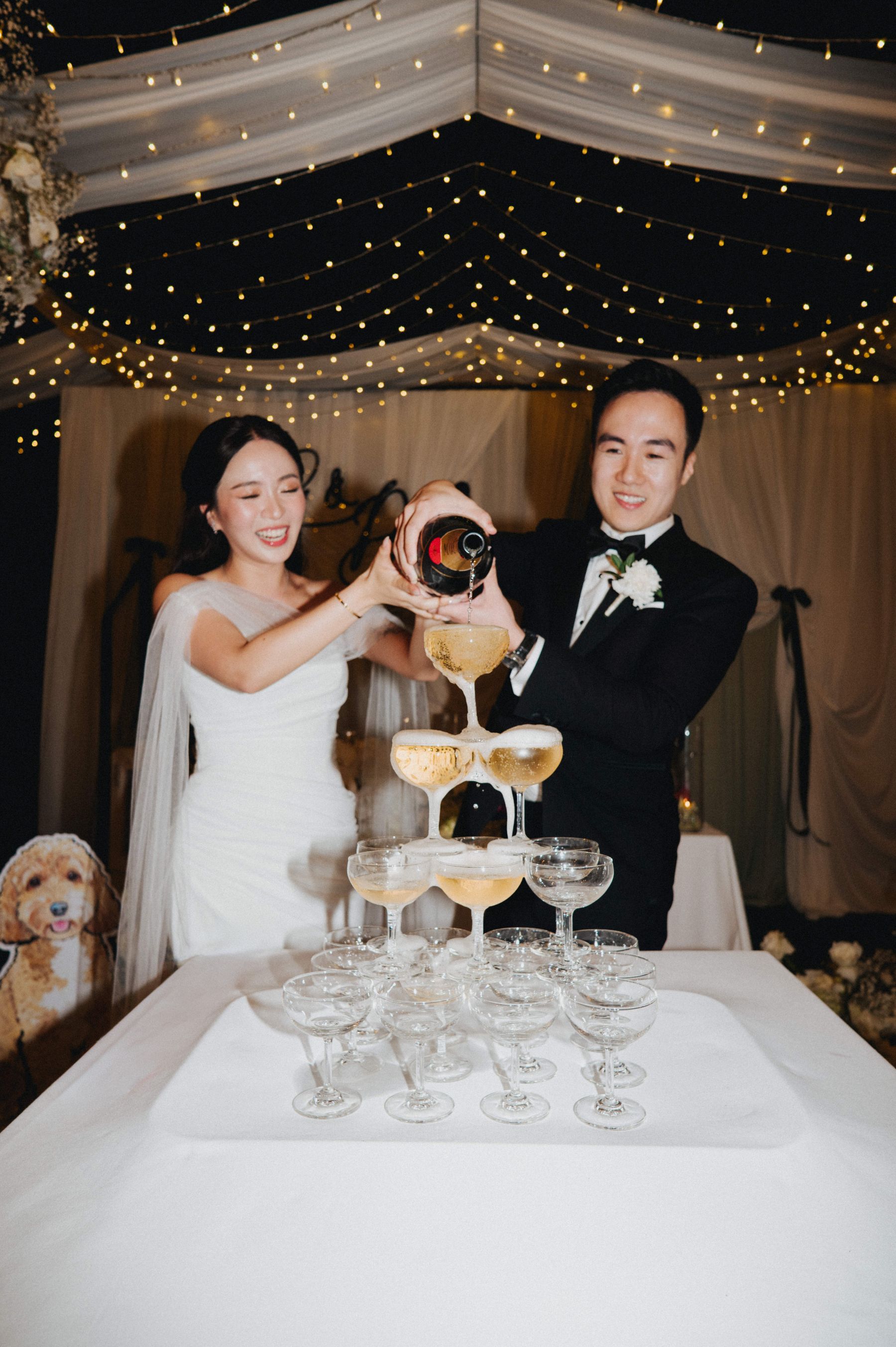 A Dog Portrait on Every Detail &amp; Beauty and the Beast on Saxophone: Gladys &amp; Donovan's Wedding at The Naka Phuket photo