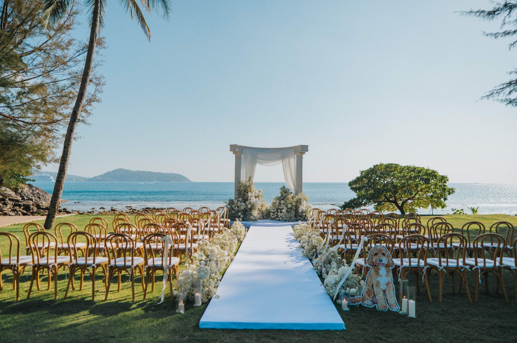 A Dog Portrait on Every Detail &amp; Beauty and the Beast on Saxophone: Gladys &amp; Donovan's Wedding at The Naka Phuket photo