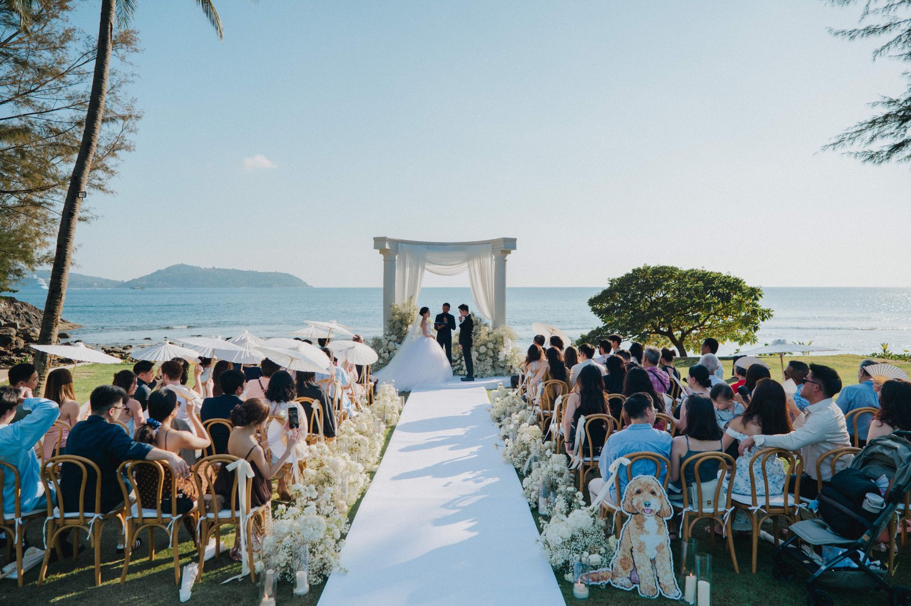 A Dog Portrait on Every Detail &amp; Beauty and the Beast on Saxophone: Gladys &amp; Donovan's Wedding at The Naka Phuket photo