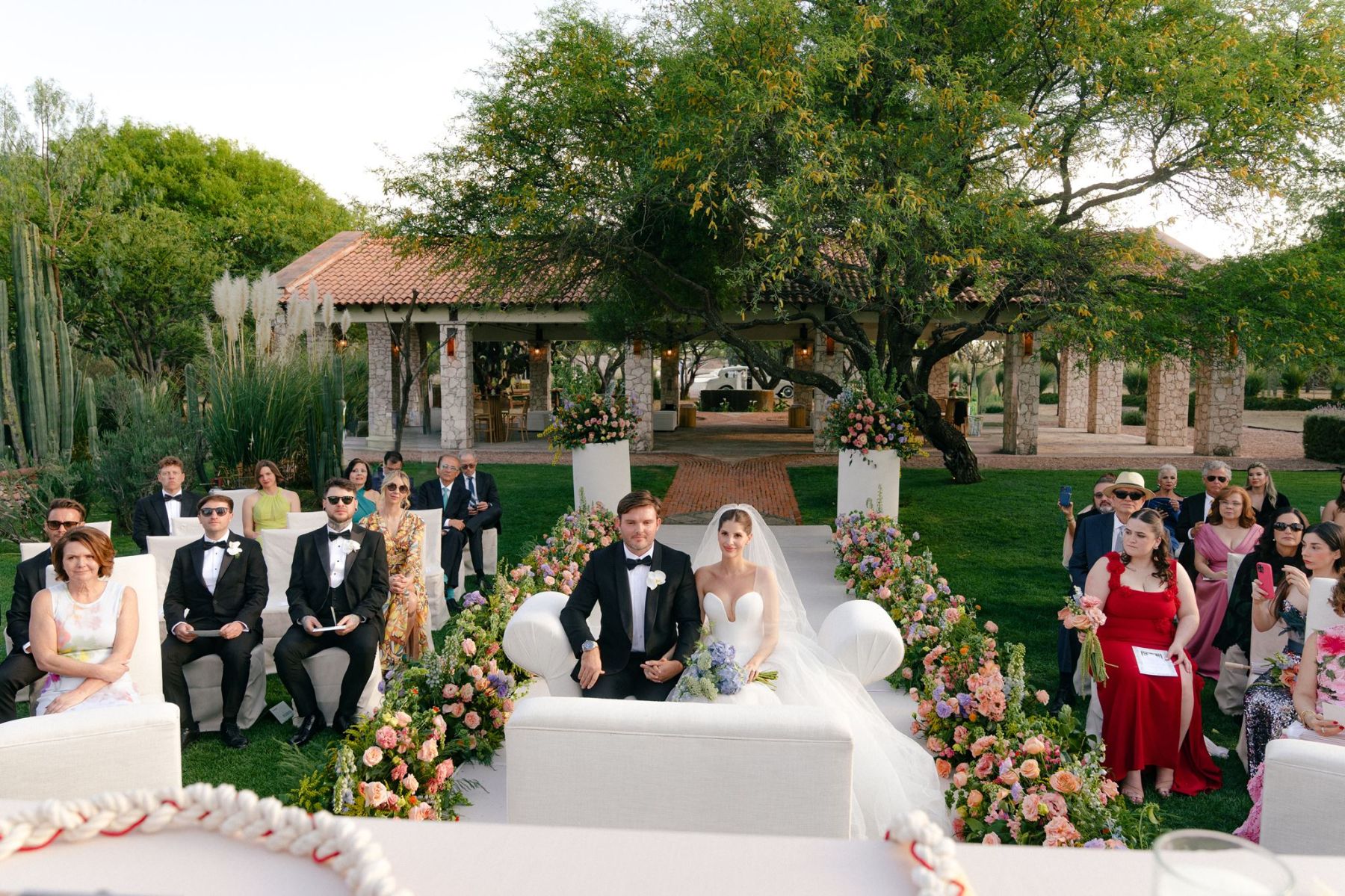 She Saved It on Pinterest at 15. Years Later, She Got Married There: Stefany &amp; Tobias's Wedding at Rancho Las Sabinas photo