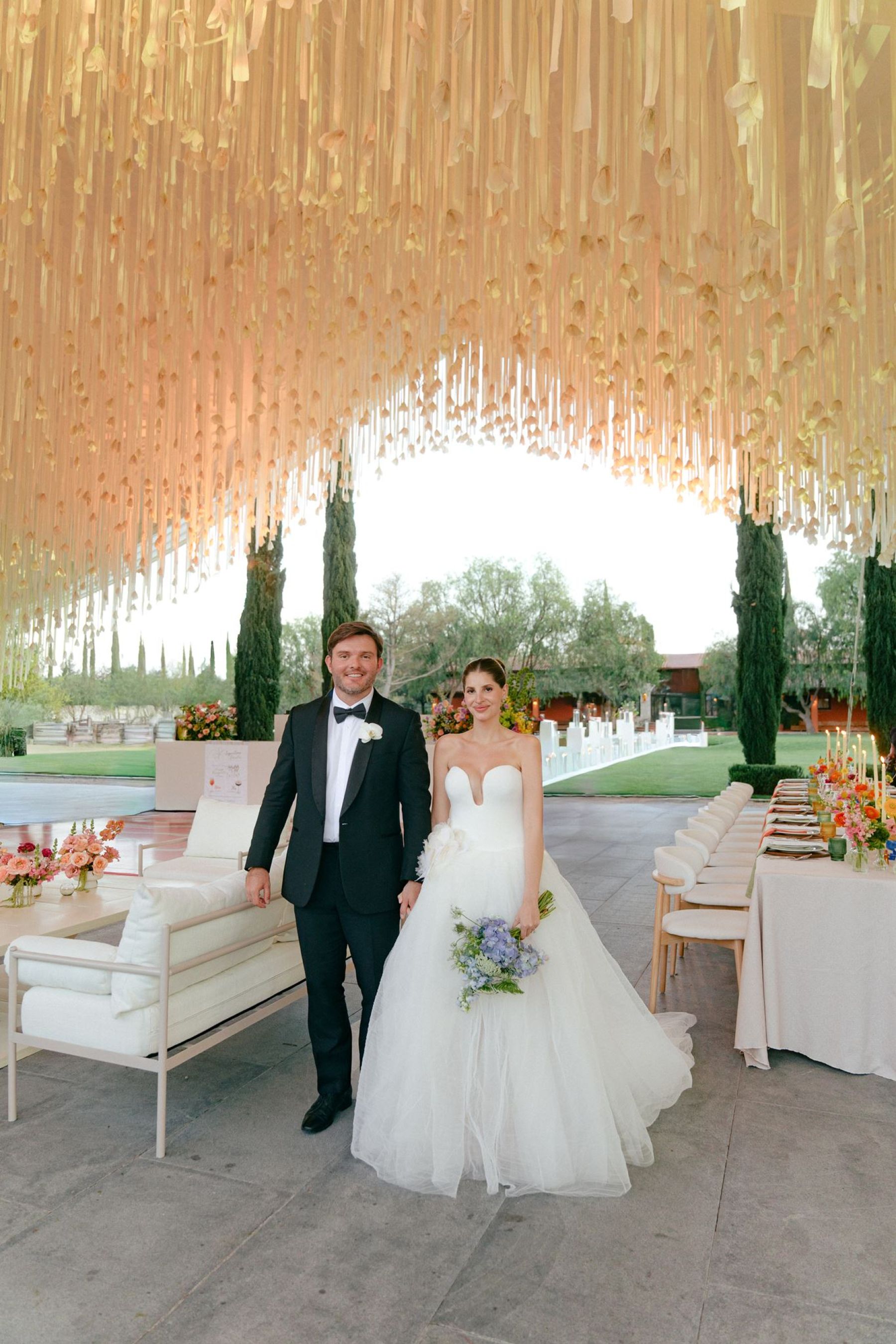 She Saved It on Pinterest at 15. Years Later, She Got Married There: Stefany &amp; Tobias's Wedding at Rancho Las Sabinas photo