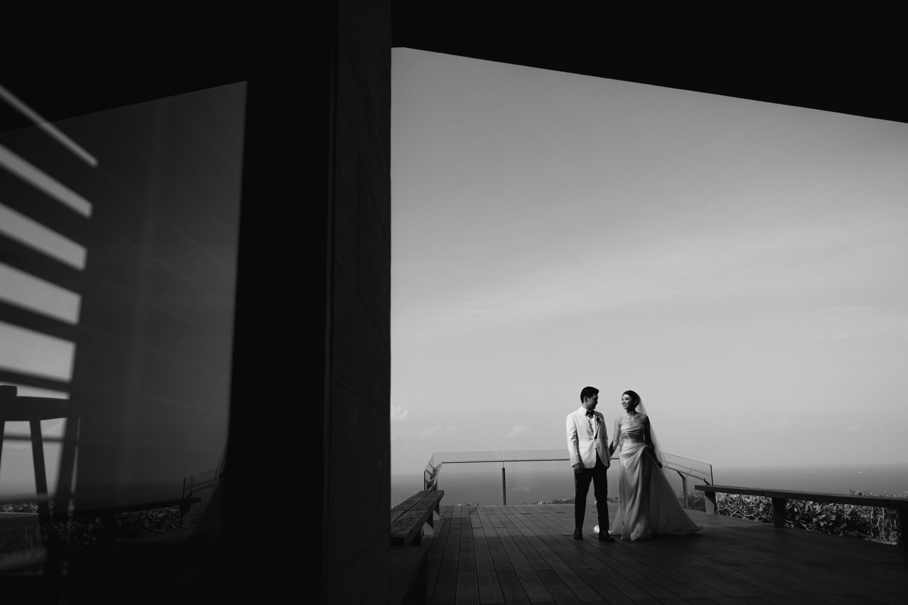 A Mirrored Aisle and a Bali Sky: Nouva &amp; Hary's Wedding at Six Senses Uluwatu photo