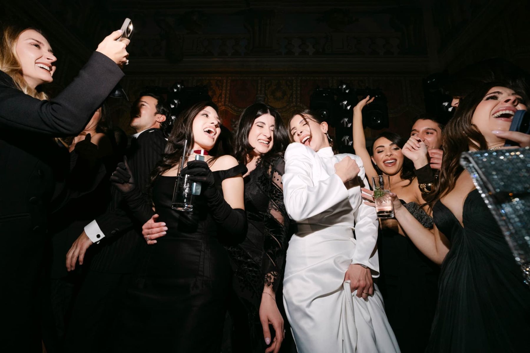 Candlelight, Burgundy, and a Michelin-Starred Feast: Filly &amp; Antonio's Wedding at Castello Lancellotti photo