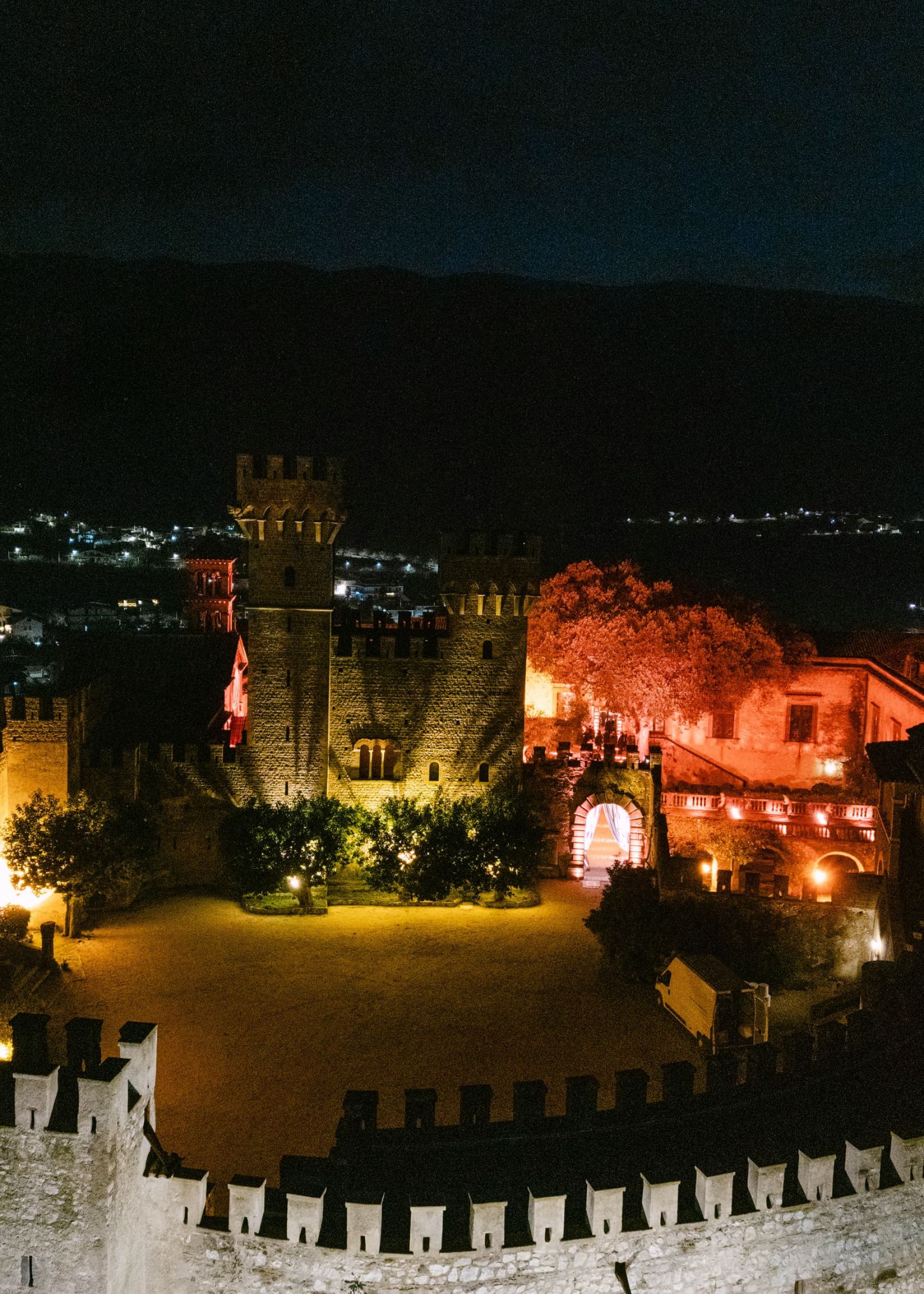 Candlelight, Burgundy, and a Michelin-Starred Feast: Filly &amp; Antonio's Wedding at Castello Lancellotti photo