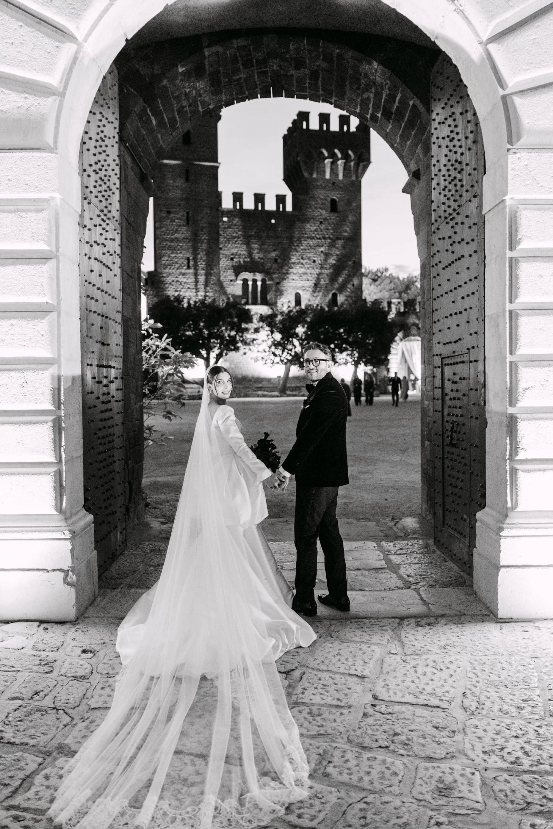 Candlelight, Burgundy, and a Michelin-Starred Feast: Filly &amp; Antonio's Wedding at Castello Lancellotti photo