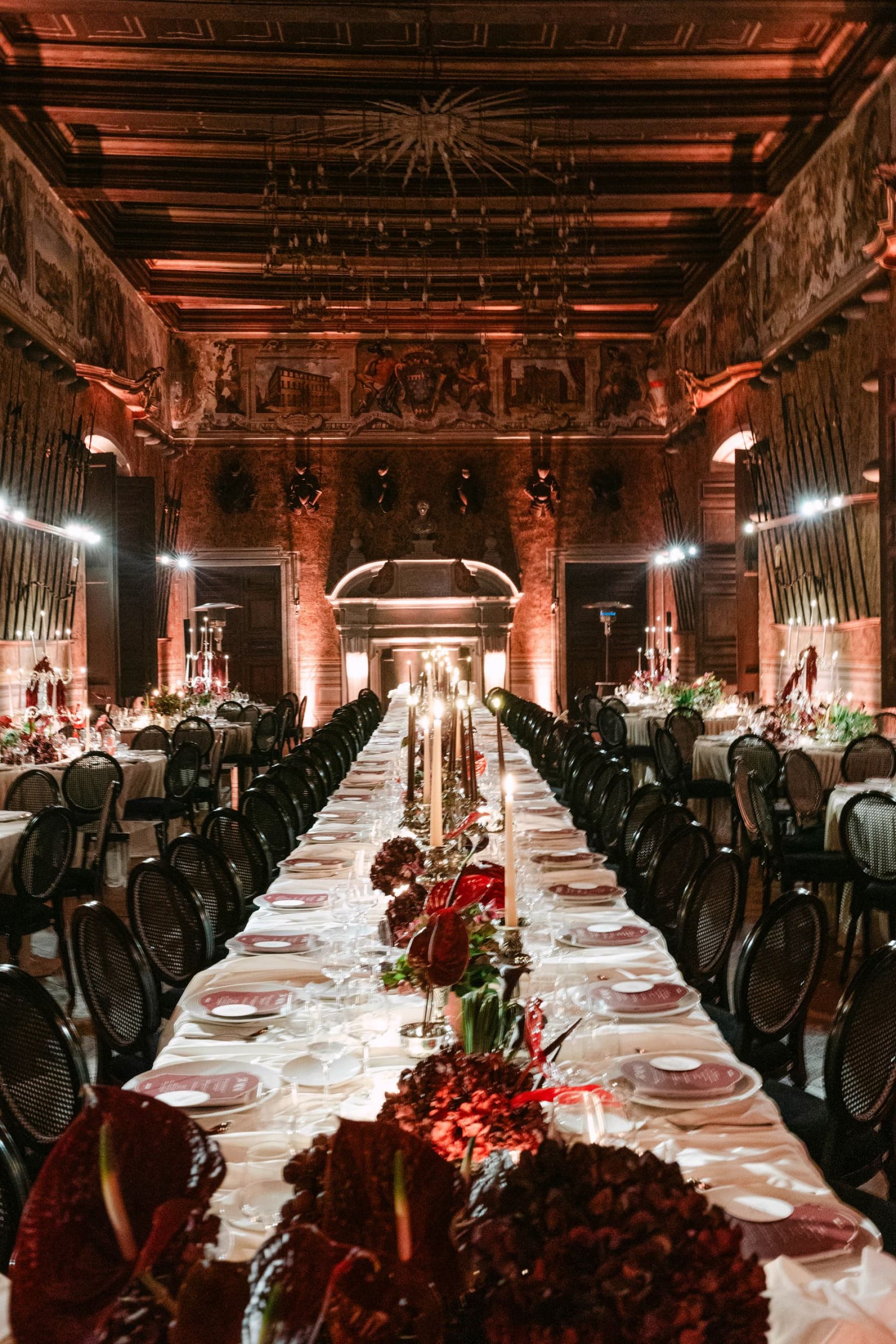 Candlelight, Burgundy, and a Michelin-Starred Feast: Filly &amp; Antonio's Wedding at Castello Lancellotti photo