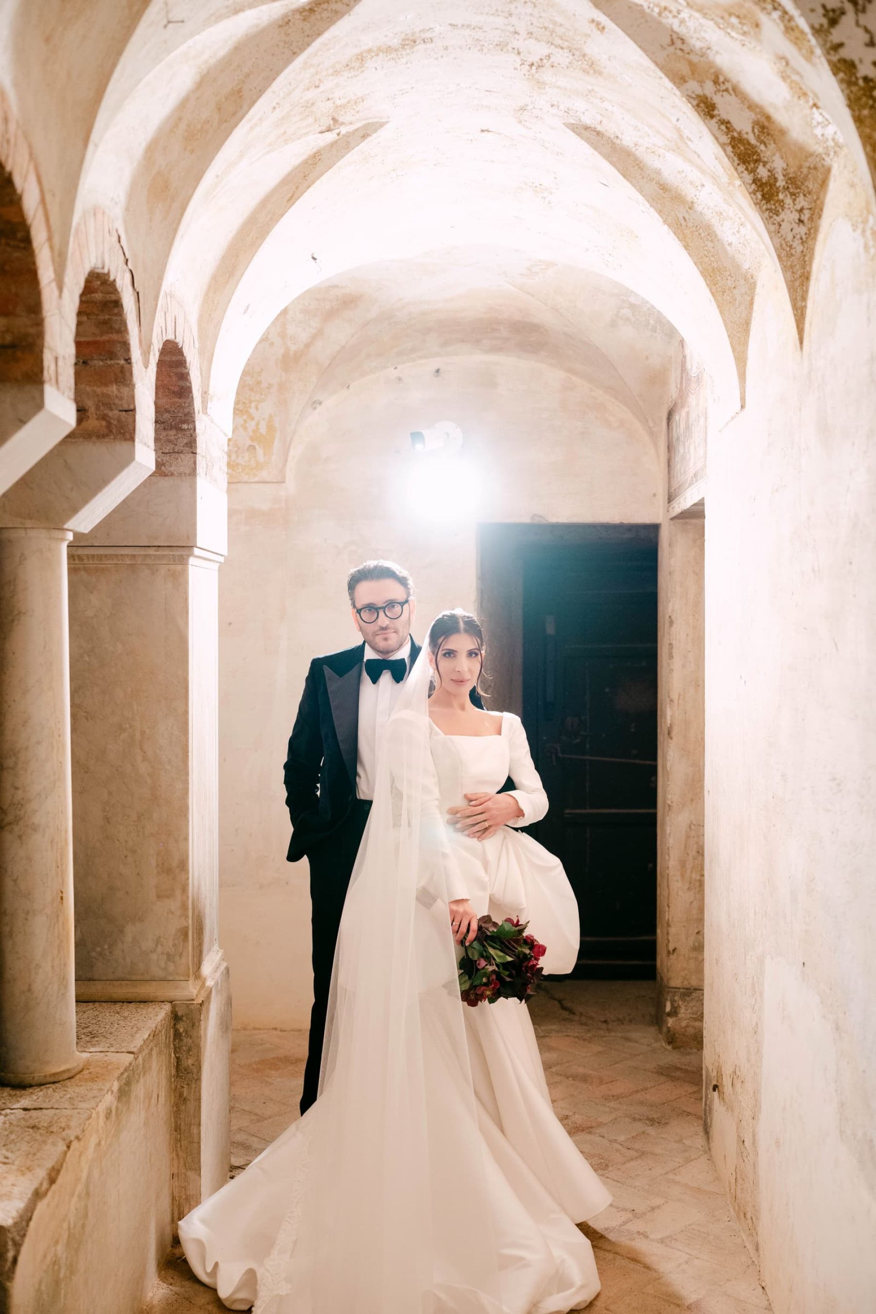 Candlelight, Burgundy, and a Michelin-Starred Feast: Filly &amp; Antonio's Wedding at Castello Lancellotti photo