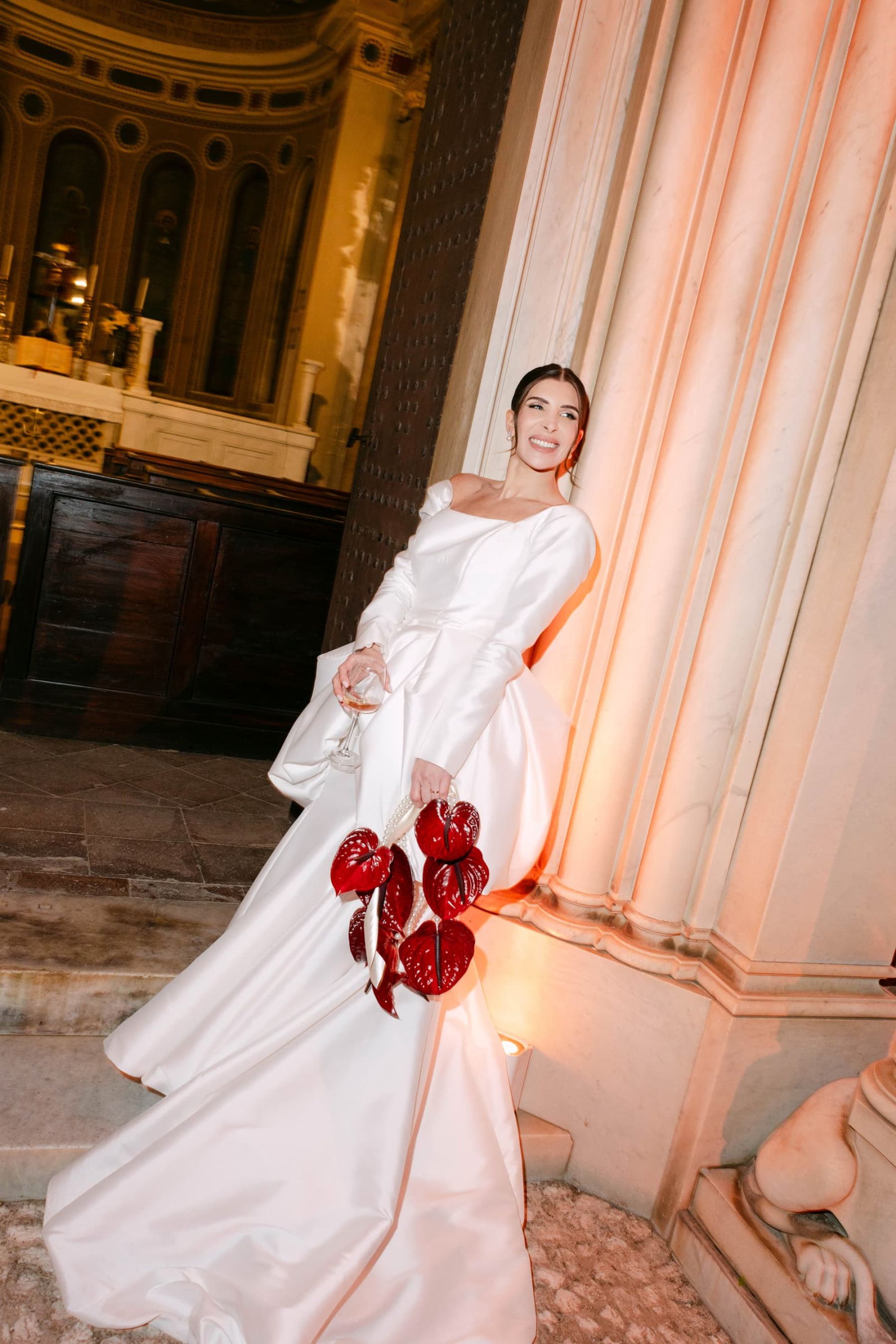 Candlelight, Burgundy, and a Michelin-Starred Feast: Filly &amp; Antonio's Wedding at Castello Lancellotti photo