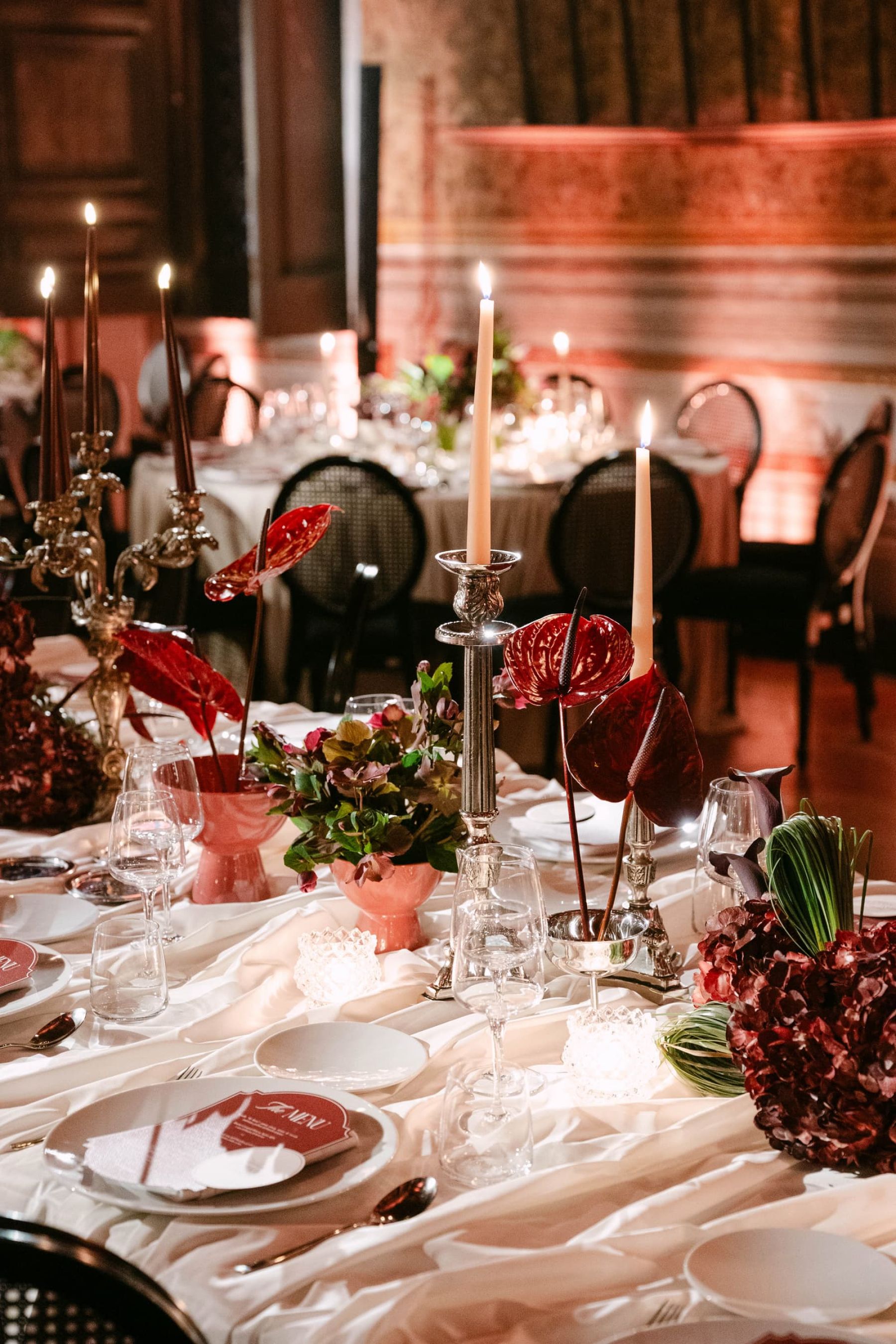Candlelight, Burgundy, and a Michelin-Starred Feast: Filly &amp; Antonio's Wedding at Castello Lancellotti photo
