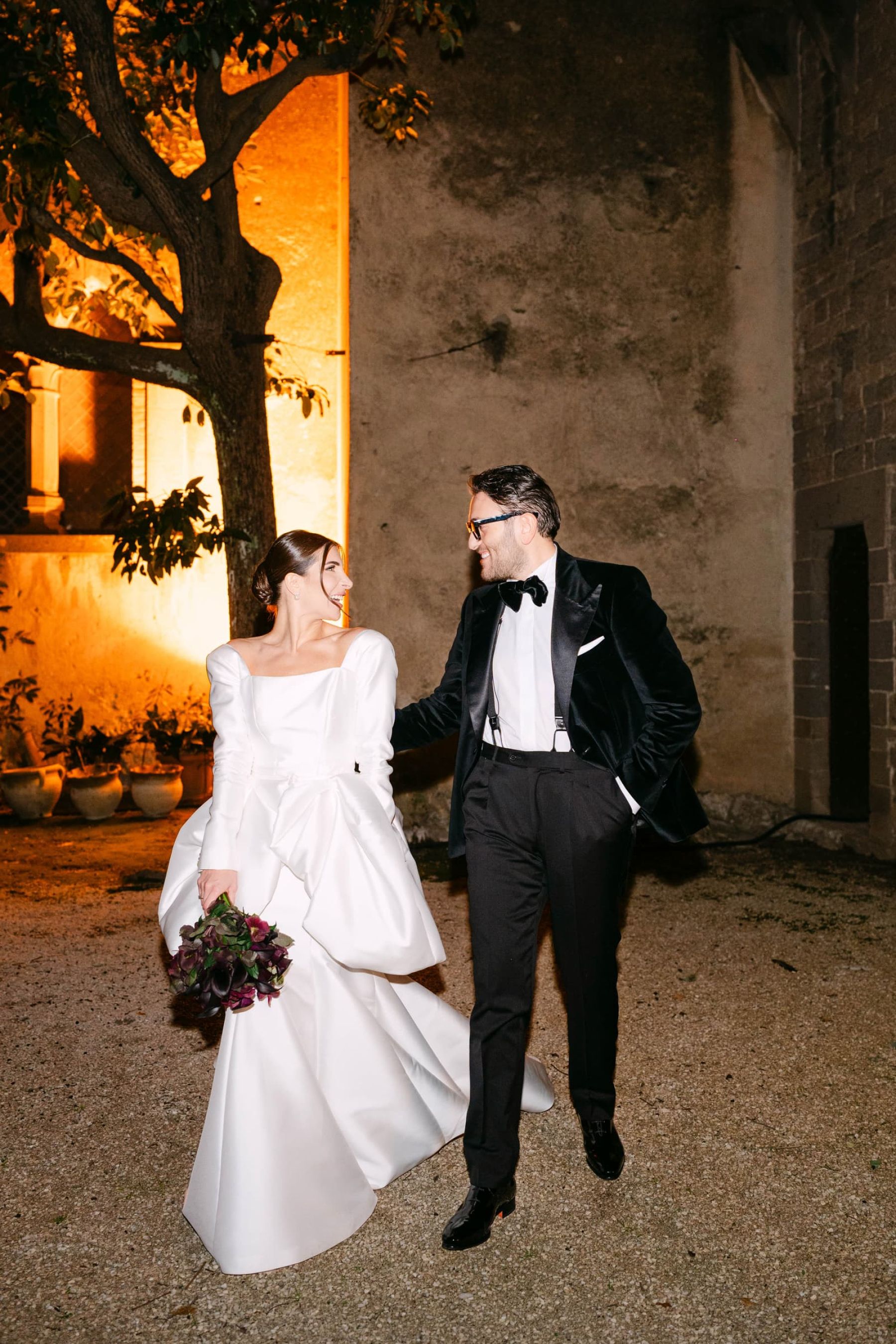 Candlelight, Burgundy, and a Michelin-Starred Feast: Filly &amp; Antonio's Wedding at Castello Lancellotti photo