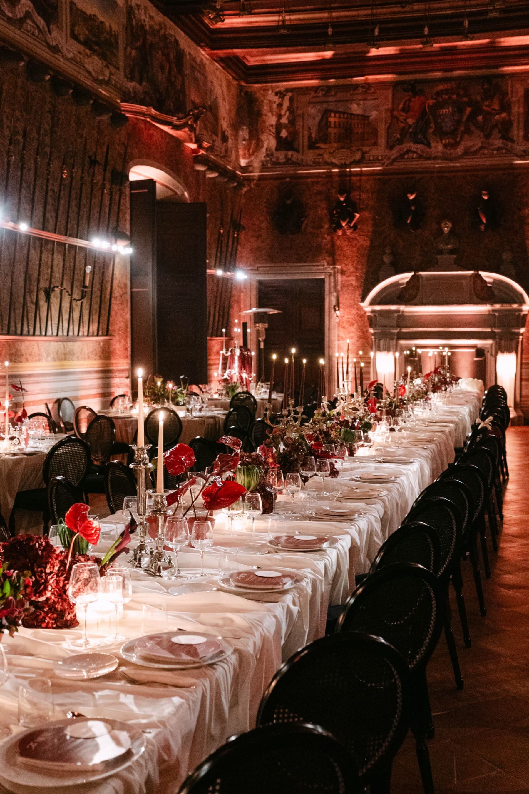 Candlelight, Burgundy, and a Michelin-Starred Feast: Filly &amp; Antonio's Wedding at Castello Lancellotti photo