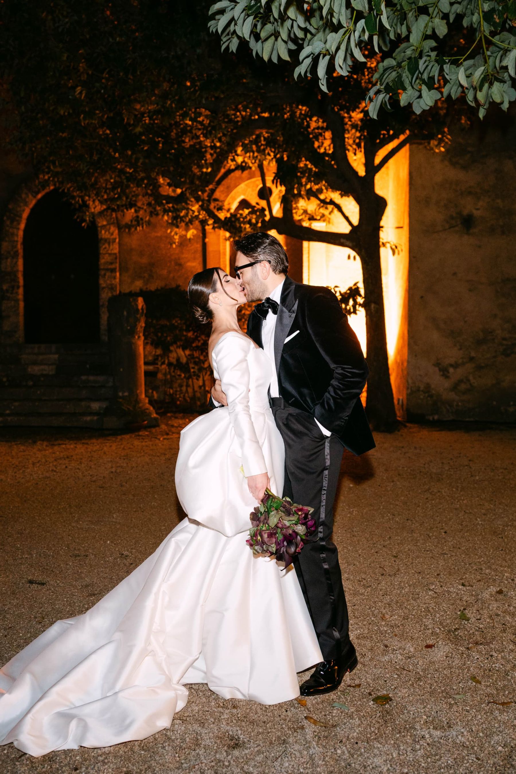 Candlelight, Burgundy, and a Michelin-Starred Feast: Filly &amp; Antonio's Wedding at Castello Lancellotti photo