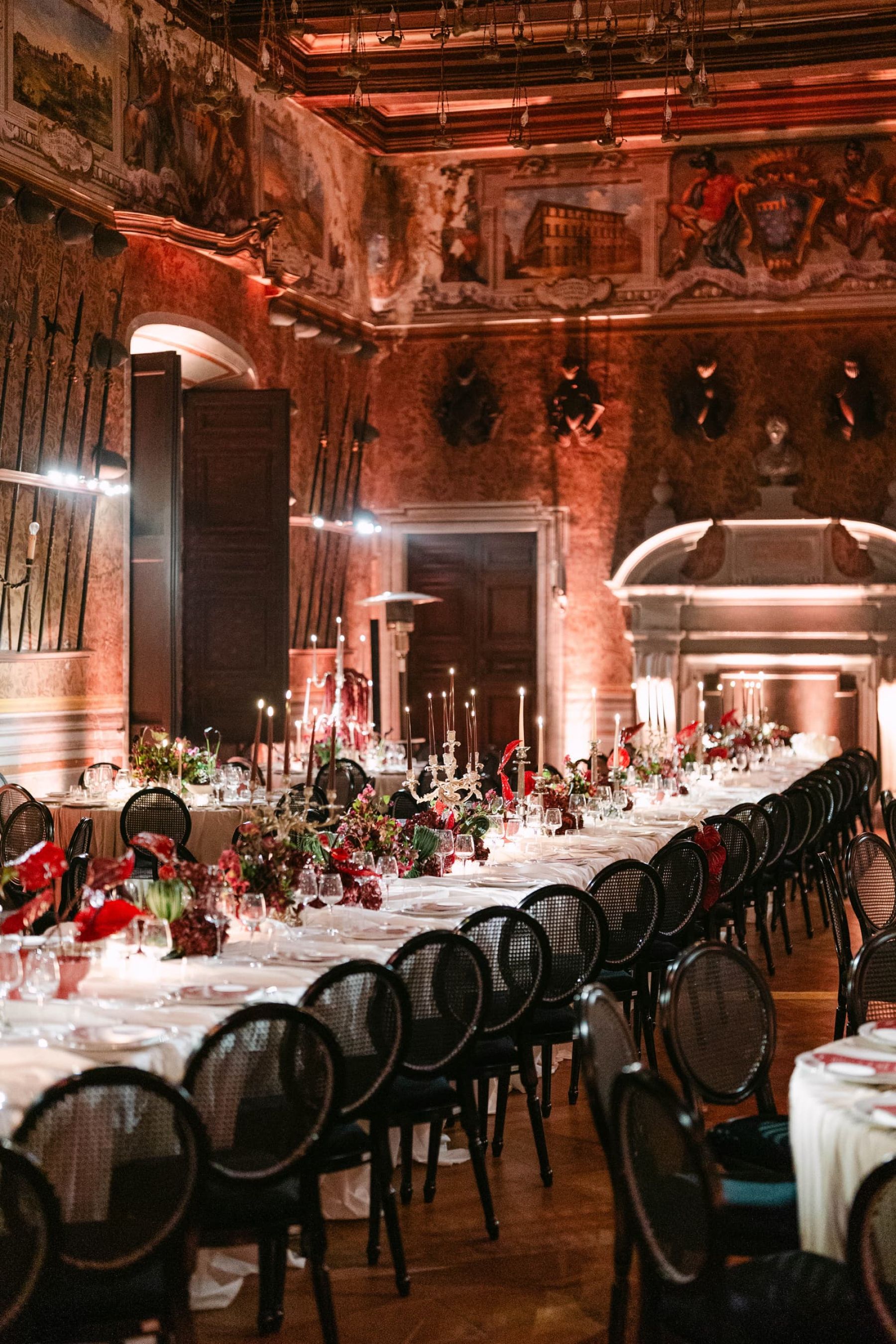 Candlelight, Burgundy, and a Michelin-Starred Feast: Filly &amp; Antonio's Wedding at Castello Lancellotti photo