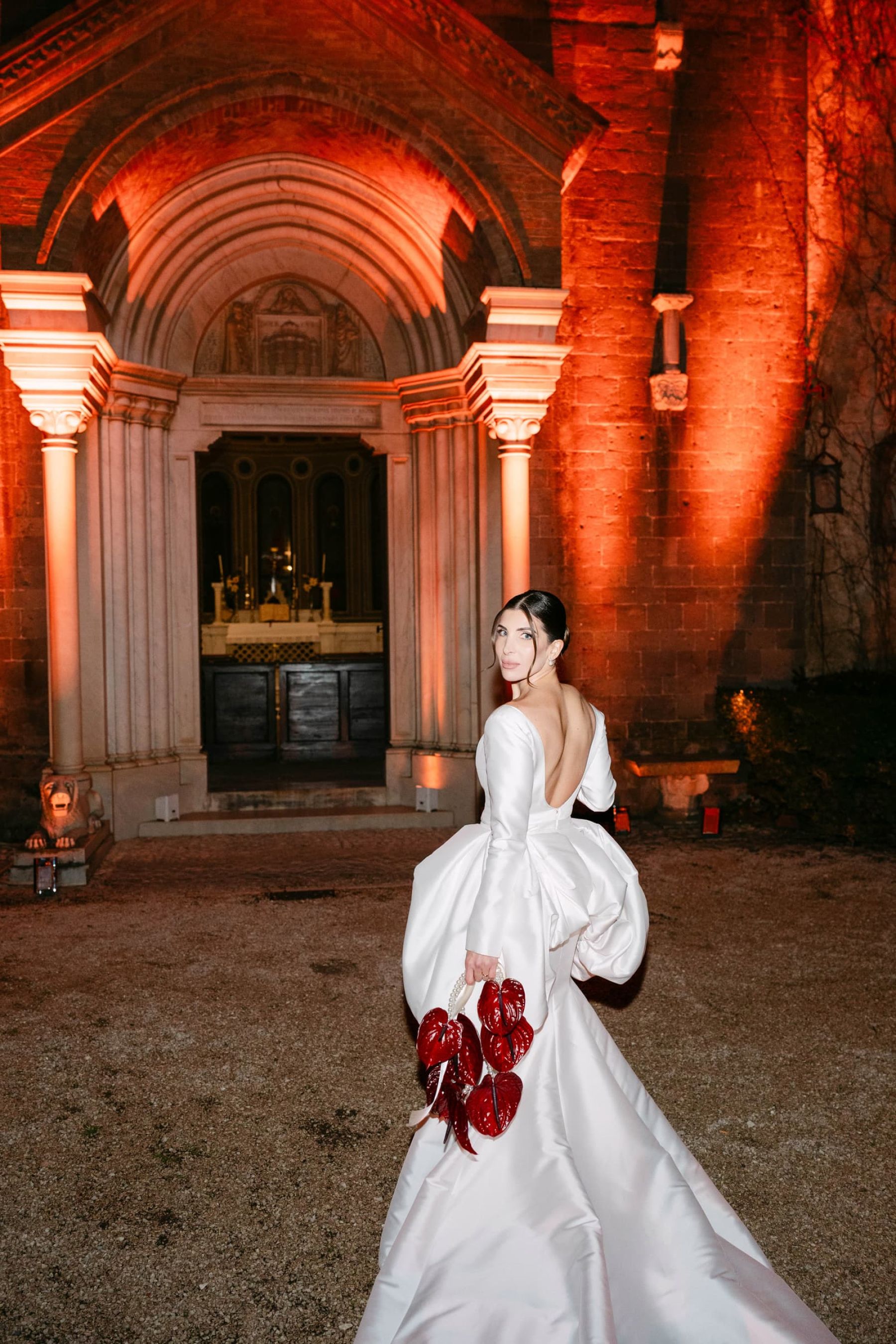 Candlelight, Burgundy, and a Michelin-Starred Feast: Filly &amp; Antonio's Wedding at Castello Lancellotti photo