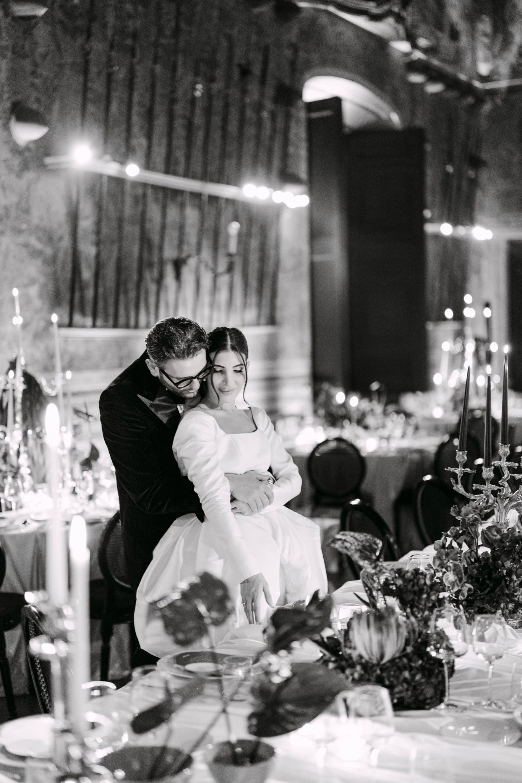 Candlelight, Burgundy, and a Michelin-Starred Feast: Filly &amp; Antonio's Wedding at Castello Lancellotti photo