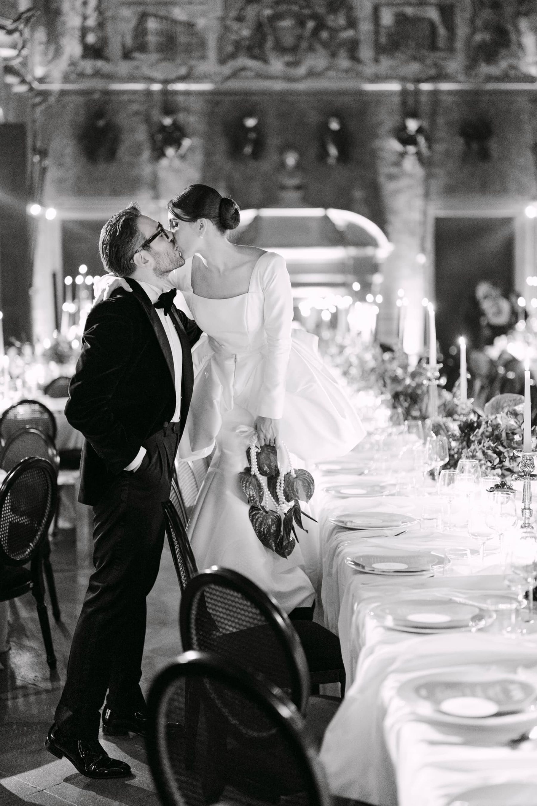 Candlelight, Burgundy, and a Michelin-Starred Feast: Filly &amp; Antonio's Wedding at Castello Lancellotti photo