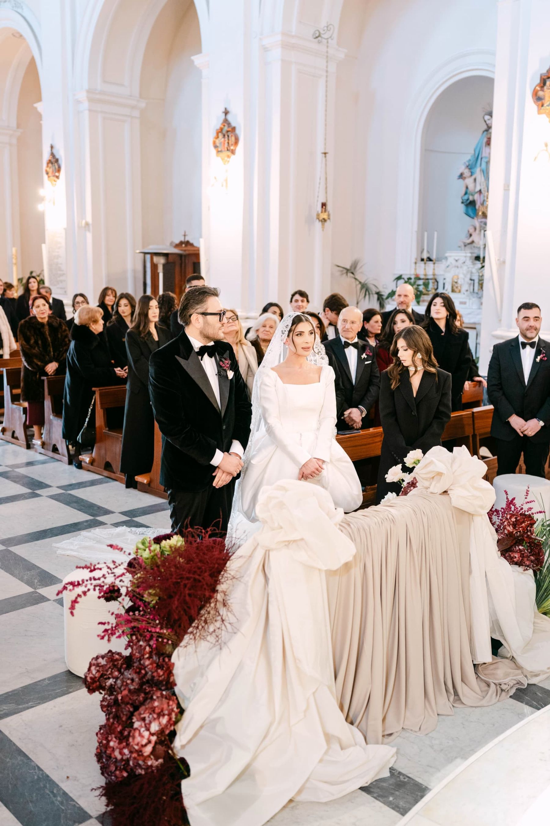 Candlelight, Burgundy, and a Michelin-Starred Feast: Filly &amp; Antonio's Wedding at Castello Lancellotti photo