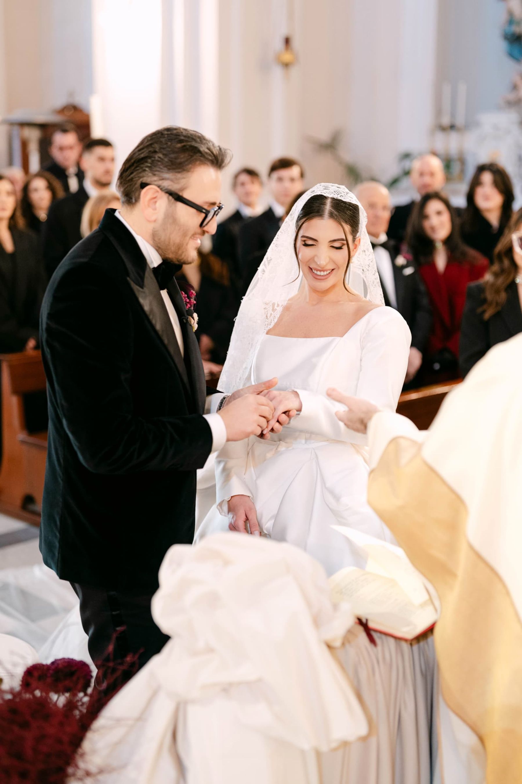 Candlelight, Burgundy, and a Michelin-Starred Feast: Filly &amp; Antonio's Wedding at Castello Lancellotti photo