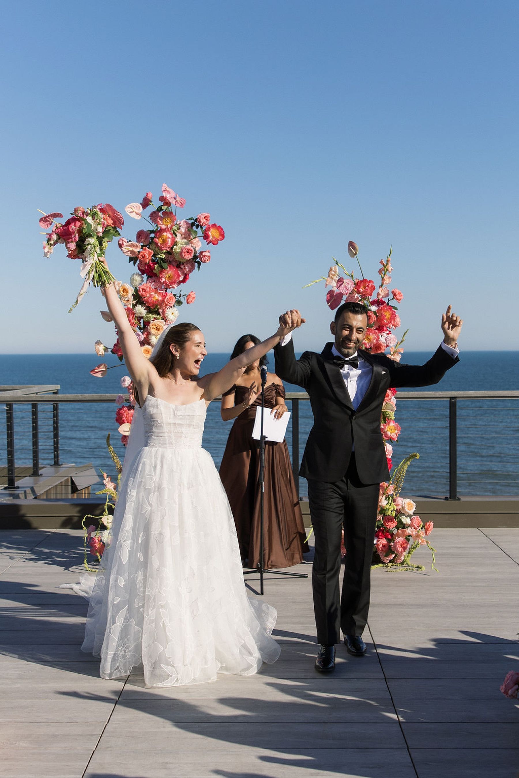 Pink Peonies, Personal Vows, and a Weekend Nobody Wanted to End: Rachel &amp; Shaan's Wedding at Gurney's Resort Montauk photo