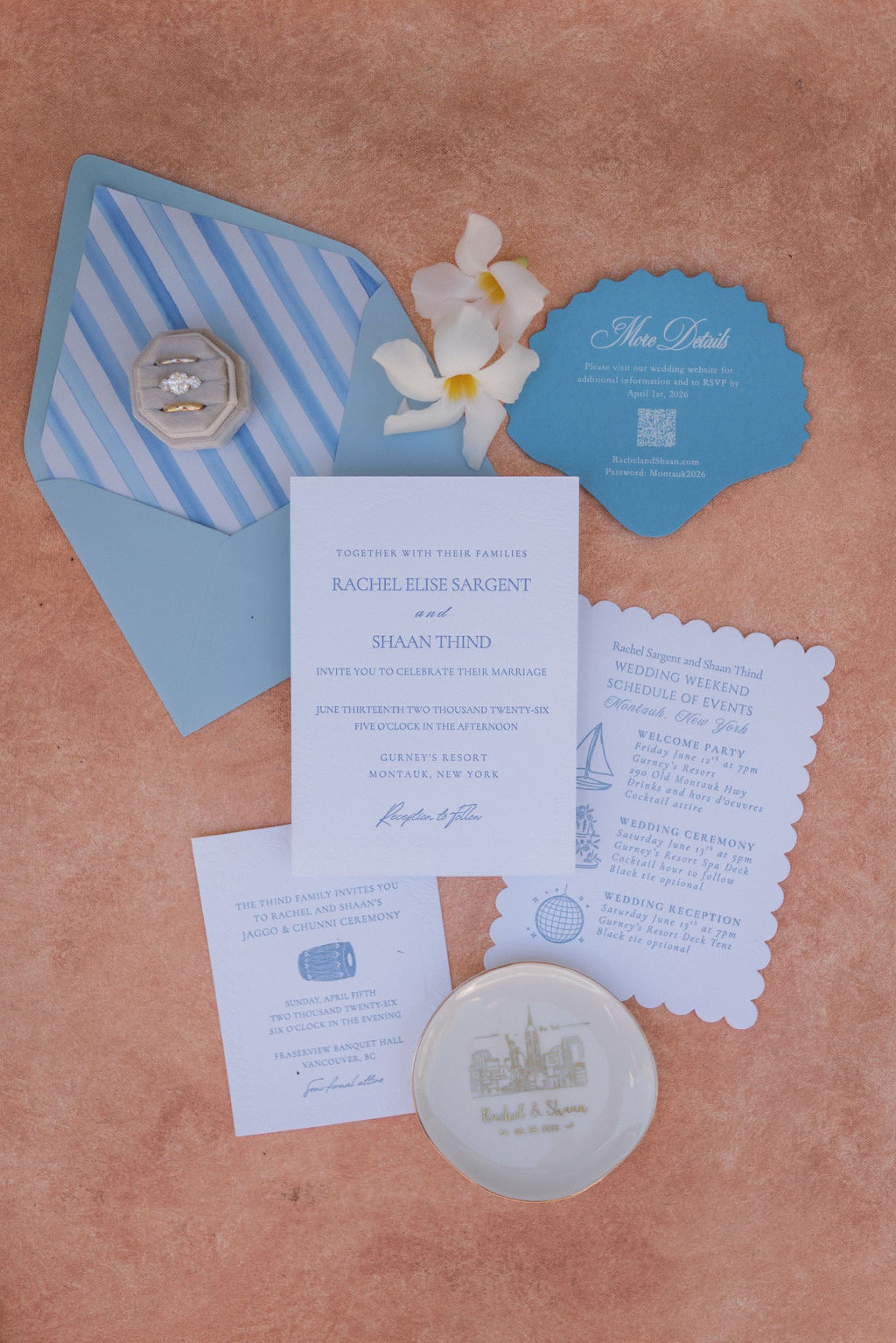 Pink Peonies, Personal Vows, and a Weekend Nobody Wanted to End: Rachel &amp; Shaan's Wedding at Gurney's Resort Montauk photo