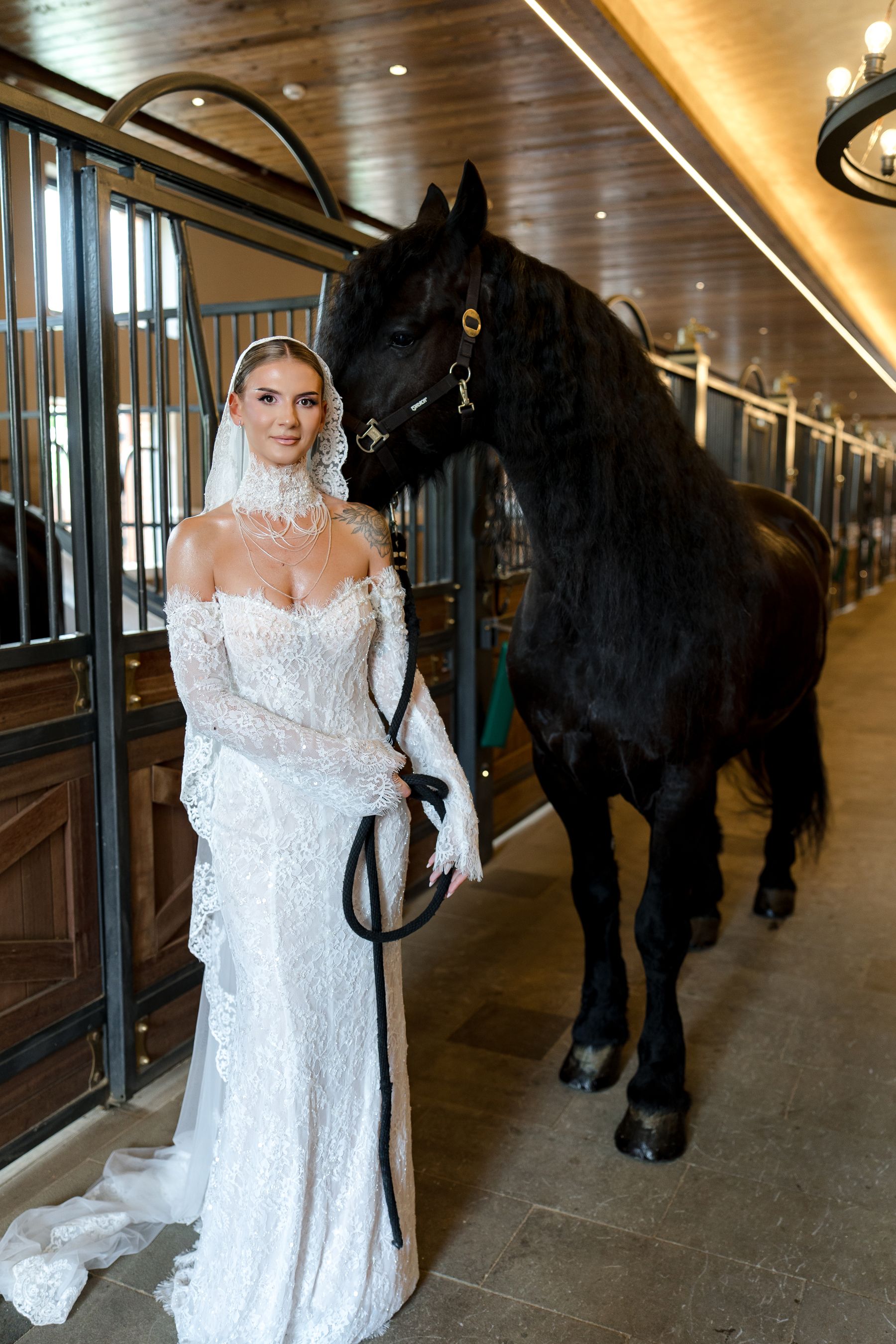 Black Details, Two Horses, and a Bride Who Planned It All Herself: Andreea &amp; Bela's Wedding at Issa Resort photo