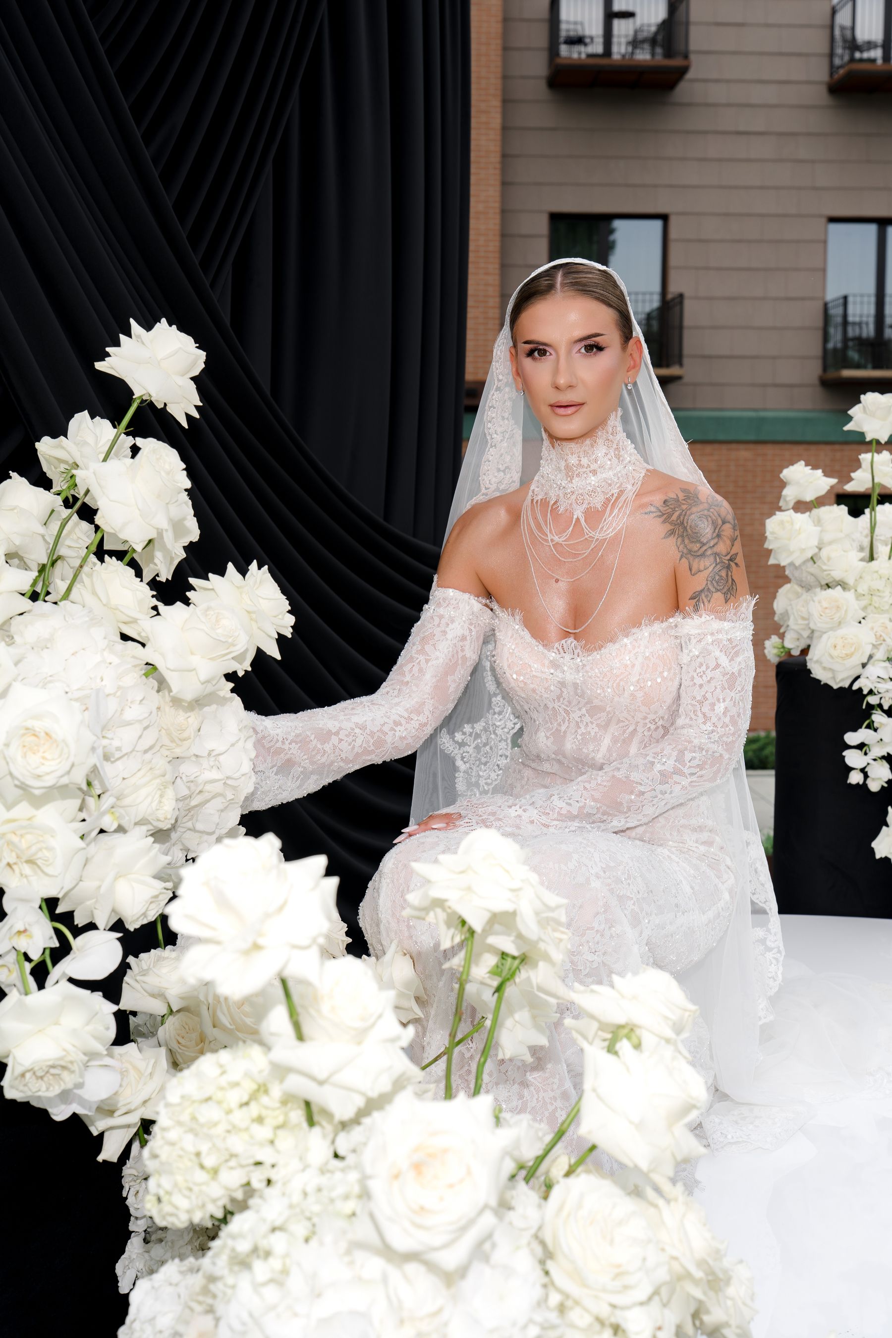 Black Details, Two Horses, and a Bride Who Planned It All Herself: Andreea &amp; Bela's Wedding at Issa Resort photo