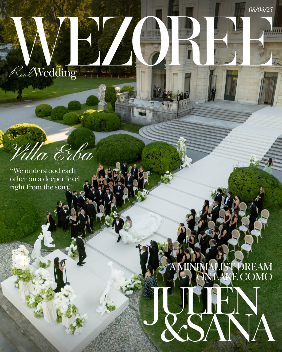 Sana & Julien's Intimate Wedding at Villa Erba: A Minimalist Dream on Lake Como photo