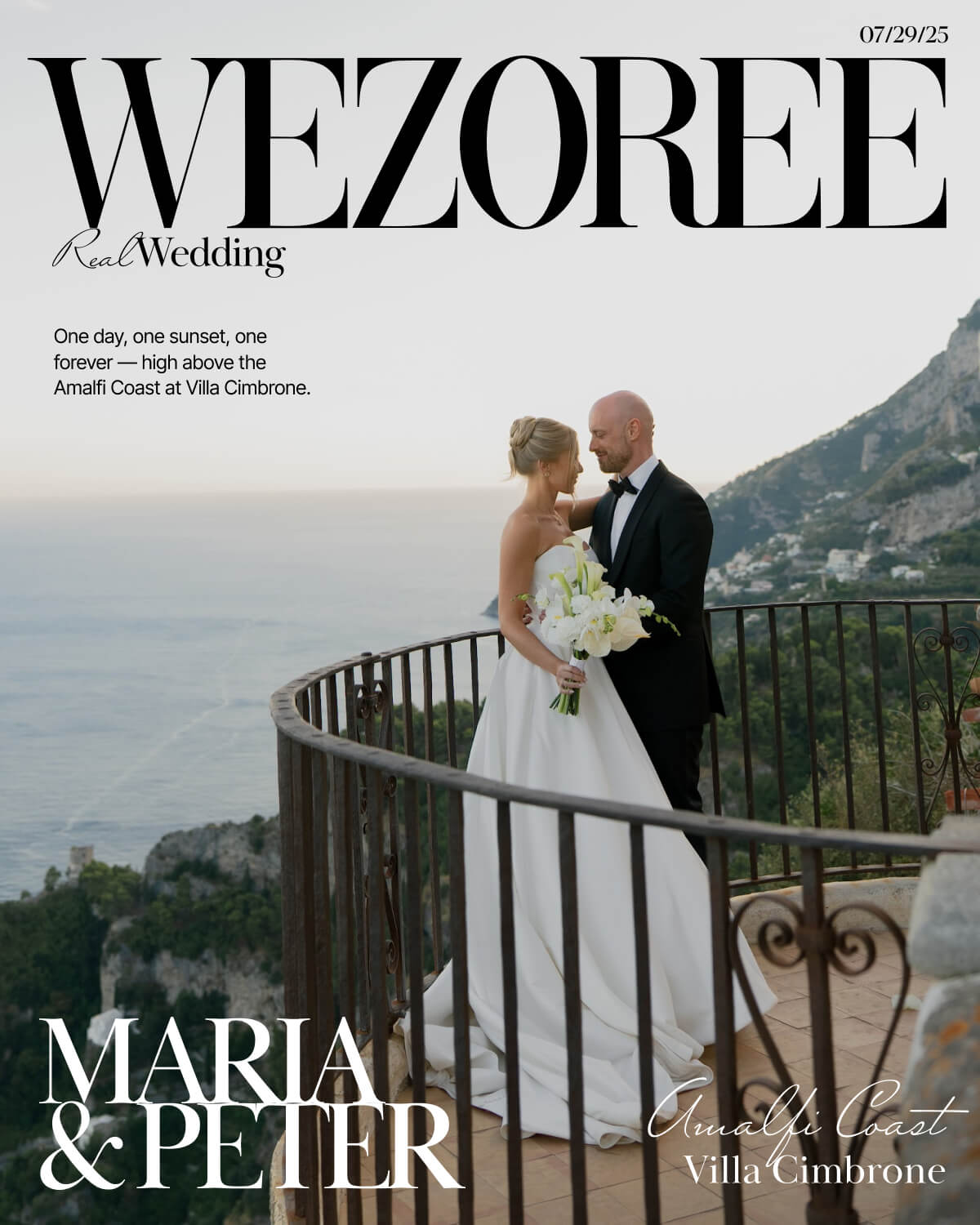 Maria & Peter’s Enchanting Amalfi Coast Wedding at Villa Cimbrone photo