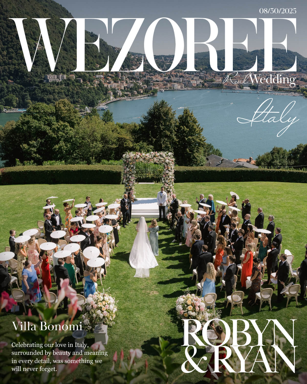 Robyn & Ryan’s Romantic Lake Como Wedding at Villa Bonomi photo