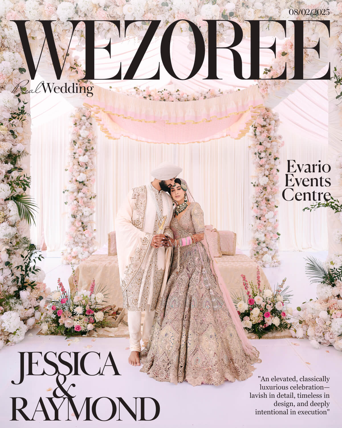 Jessica & Raymond’s Colorful Indian Wedding at Evario Events Centre photo