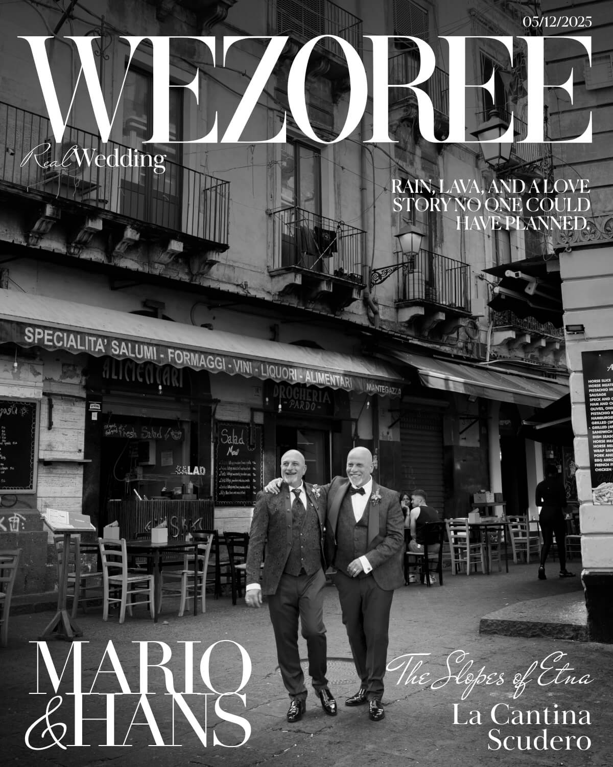 Rain, Lava, and Love: Mario & Hans's Wedding at Cantina Scudero on the Slopes of Etna photo