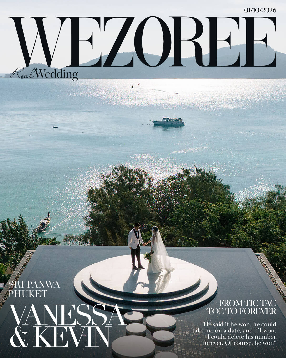 From Tic Tac Toe to Forever: Vanessa & Kevin's Wedding at Sri Panwa Phuket photo