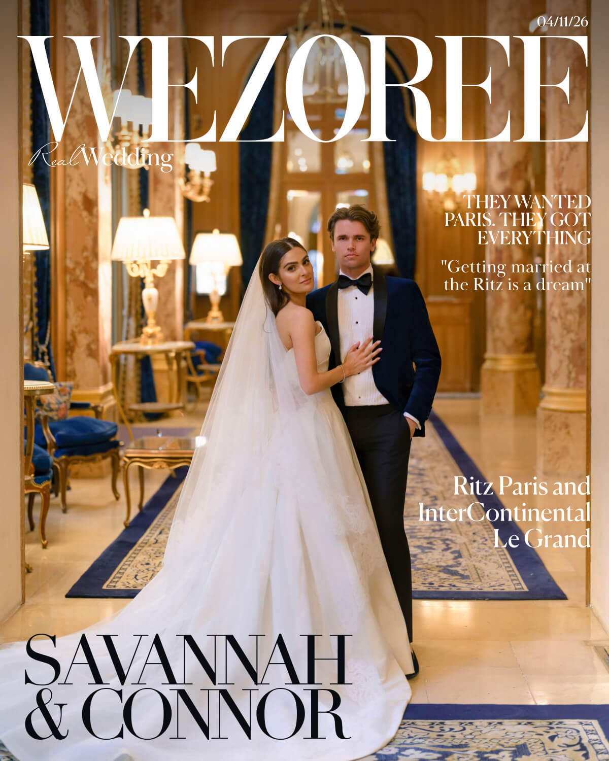 They Wanted Paris. They Got Everything: Savannah & Connor's Wedding at the Ritz Paris and Inter Continental Le Grand photo