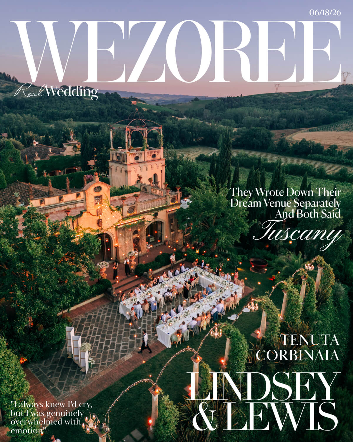 They Wrote Down Their Dream Venue Separately - Both Said Tuscany: Lindsey & Lewis's Wedding at Tenuta Corbinaia photo