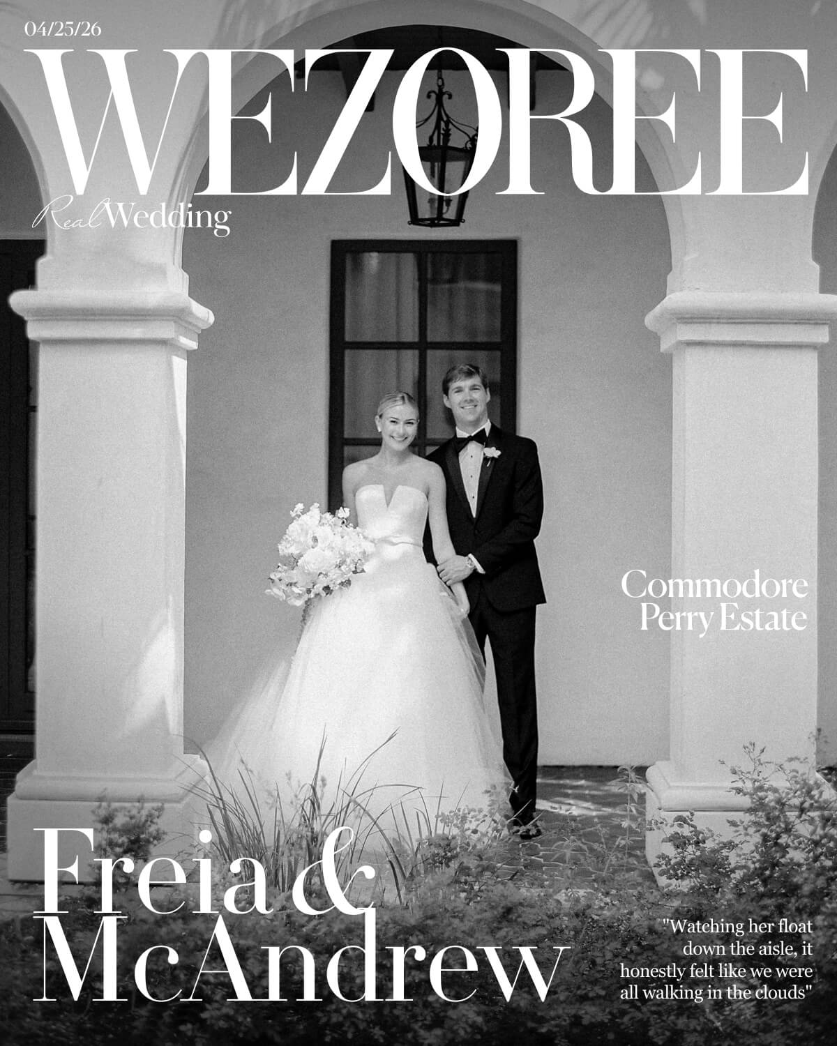 Watching Her Float Down the Aisle: Freia & Mac's Wedding at Commodore Perry Estate photo