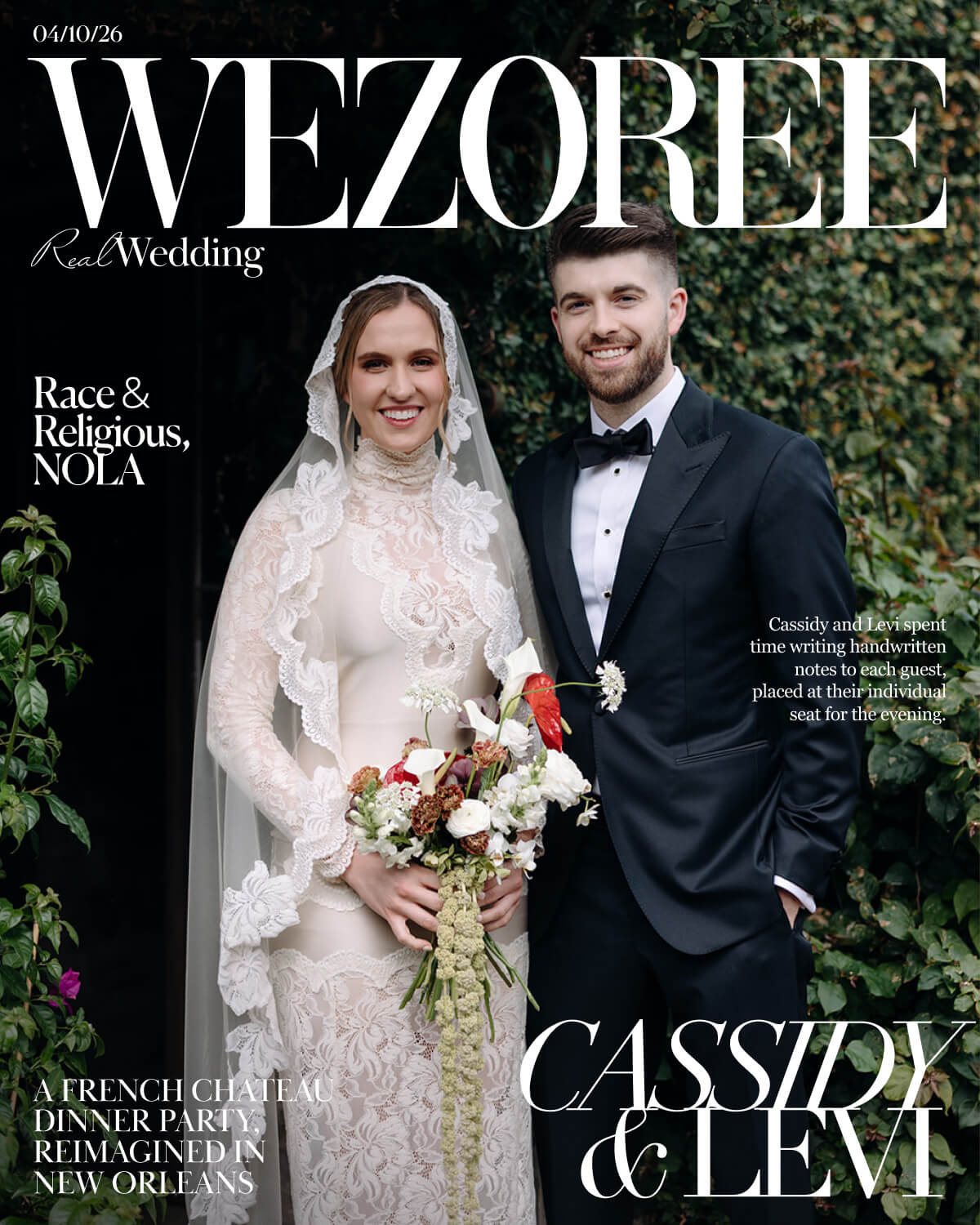 A French Chateau Dinner Party, Reimagined in New Orleans: Cassidy & Levi’s Wedding at Race & Religious photo