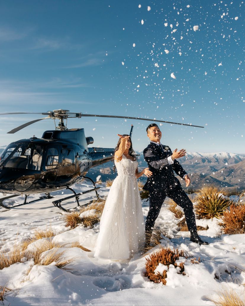 Heli Weddings NZ Photographer