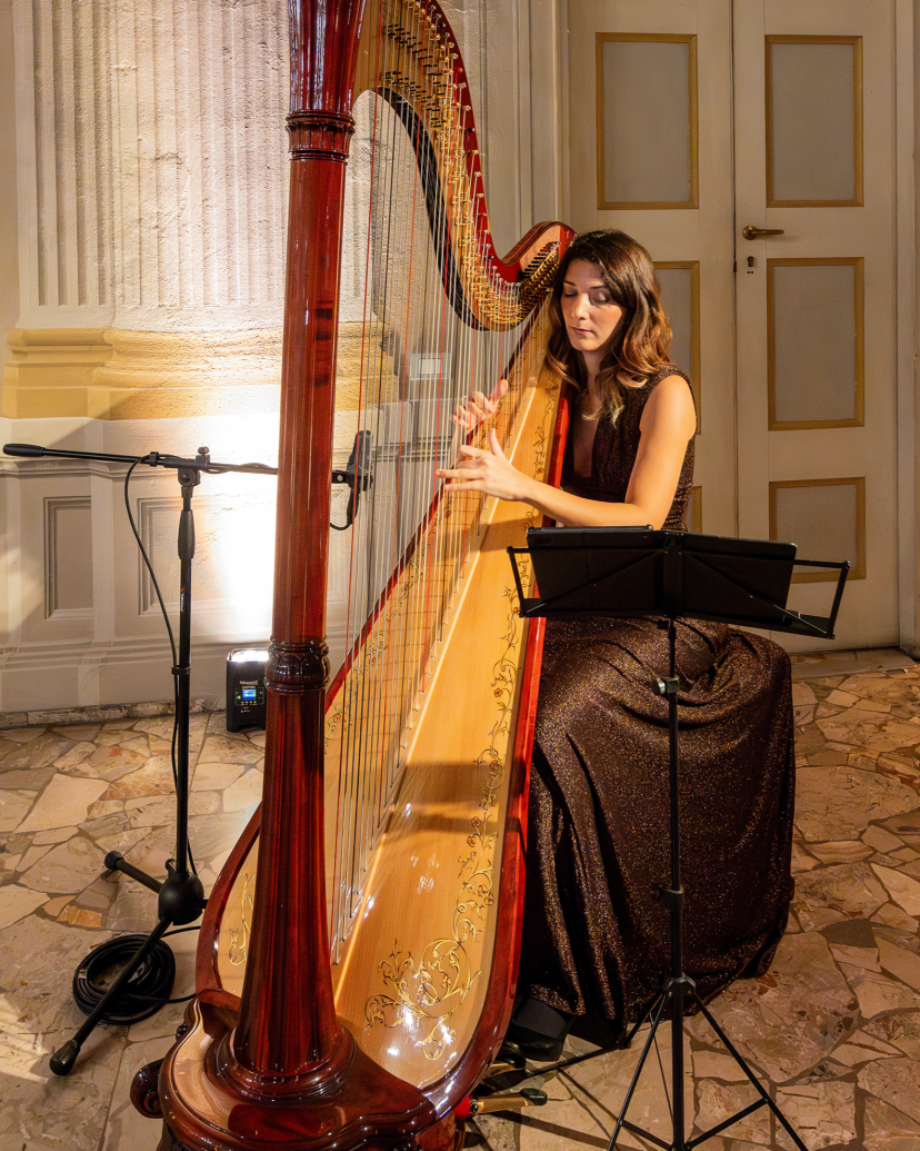 Ambra Canevari harp Wedding Bands